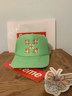 Virgil Abloh Washed Denim Baseball Cap Trucker Hats Outdoor