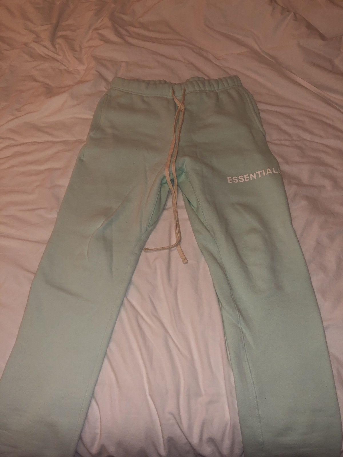 Pacsun Fear Of God Essentials Sweatpants-Mint | Grailed