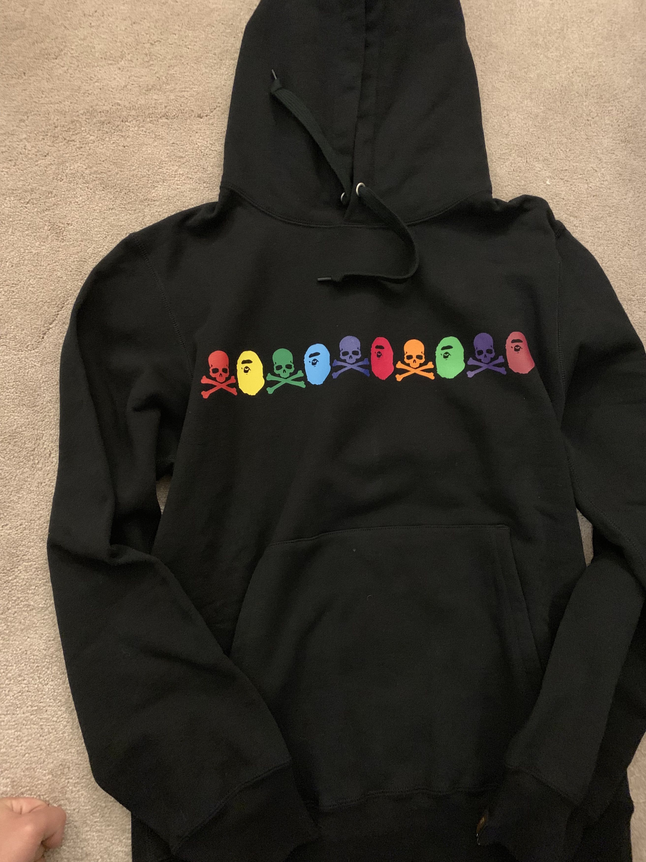 Bape Mastermind Japan Bape x Mastermind Rainbow Hoodie HK exclusive Grailed