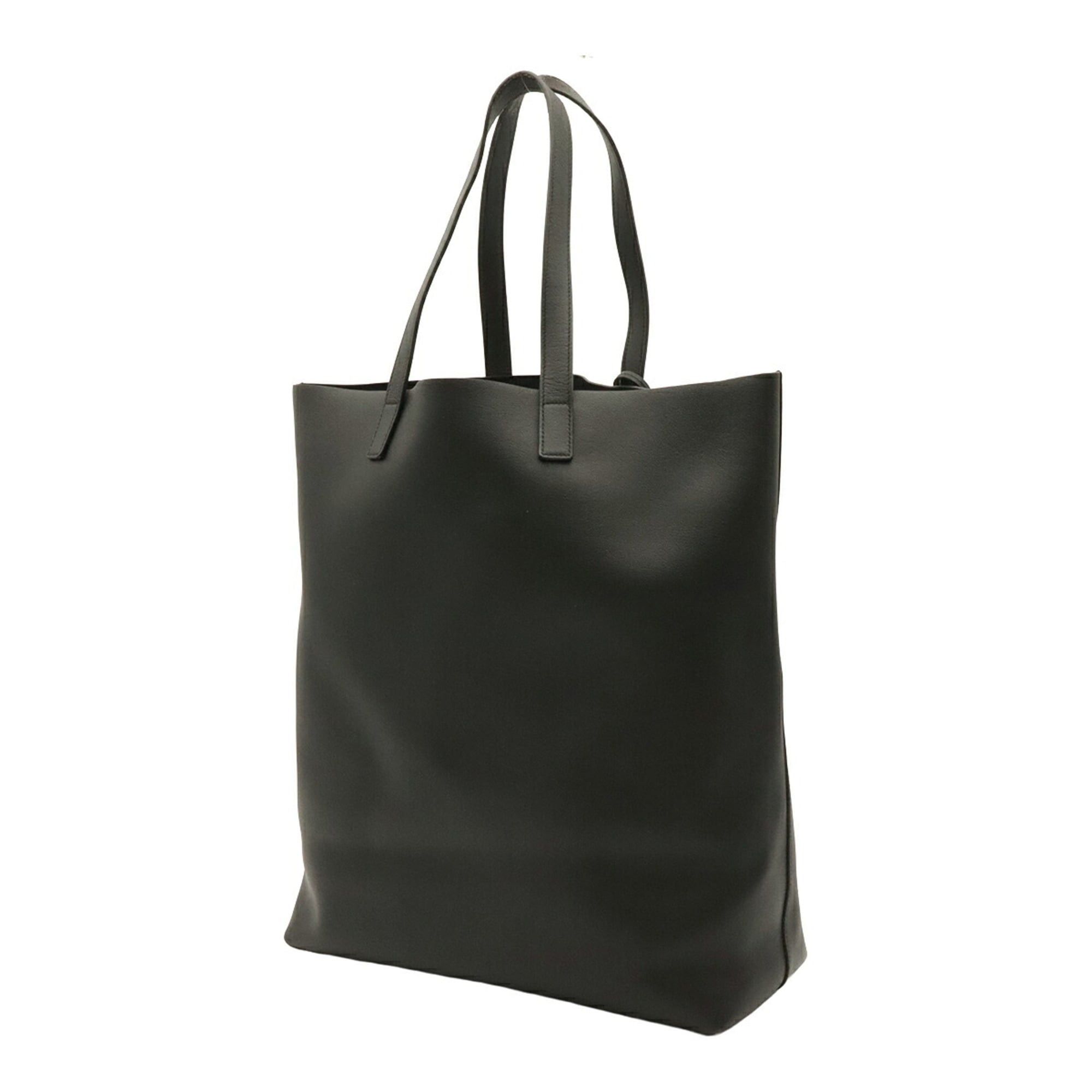 Yves Saint Laurent SAINT LAURENT PARIS Yves Saint Laurent Handbag Bold Tote Bag Leather Black (Pouch missing) 591747 Size ONE SIZE - 3 Thumbnail
