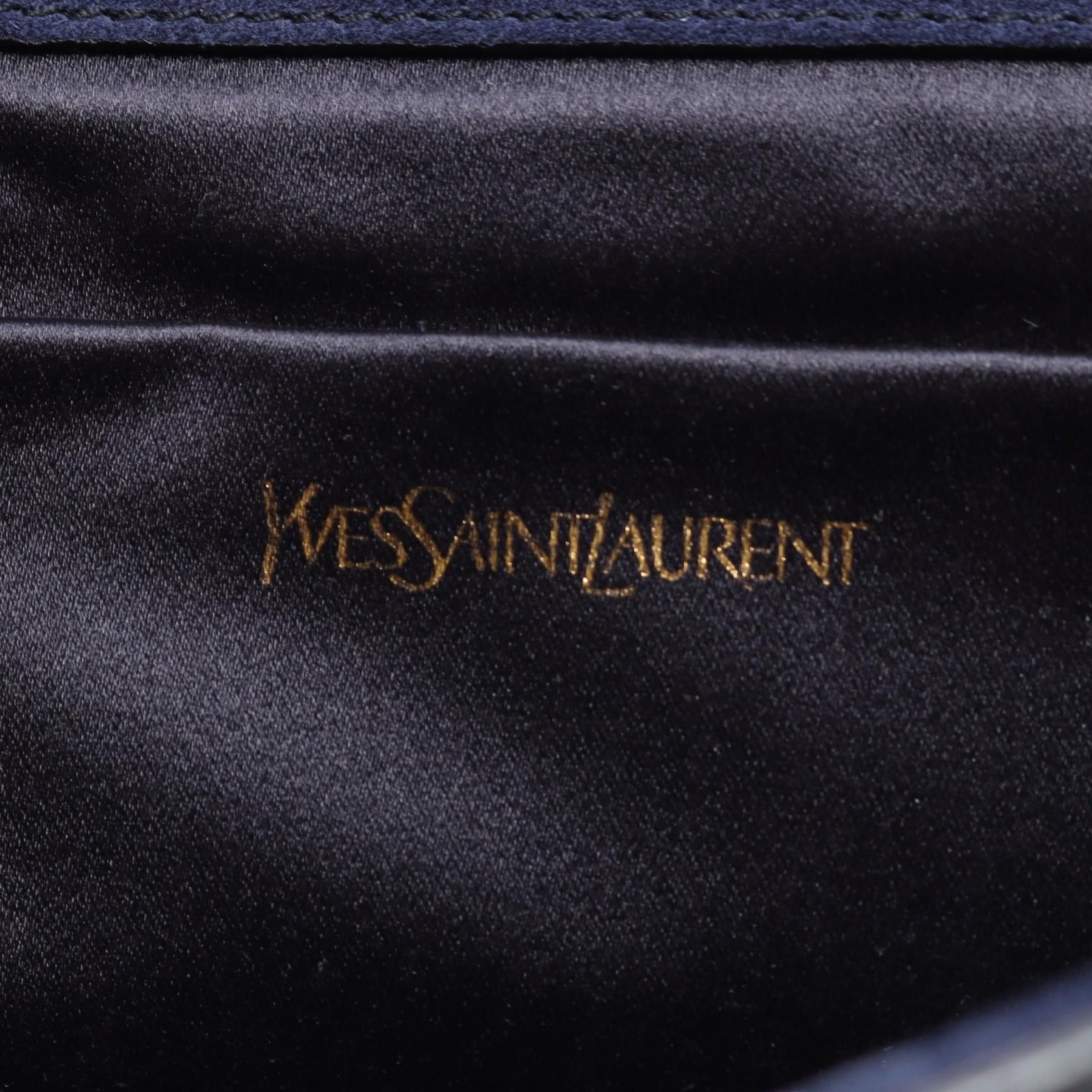 Yves Saint Laurent YVES SAINT LAURENT Y Y Line Bag Navy Size ONE SIZE - 4 Thumbnail