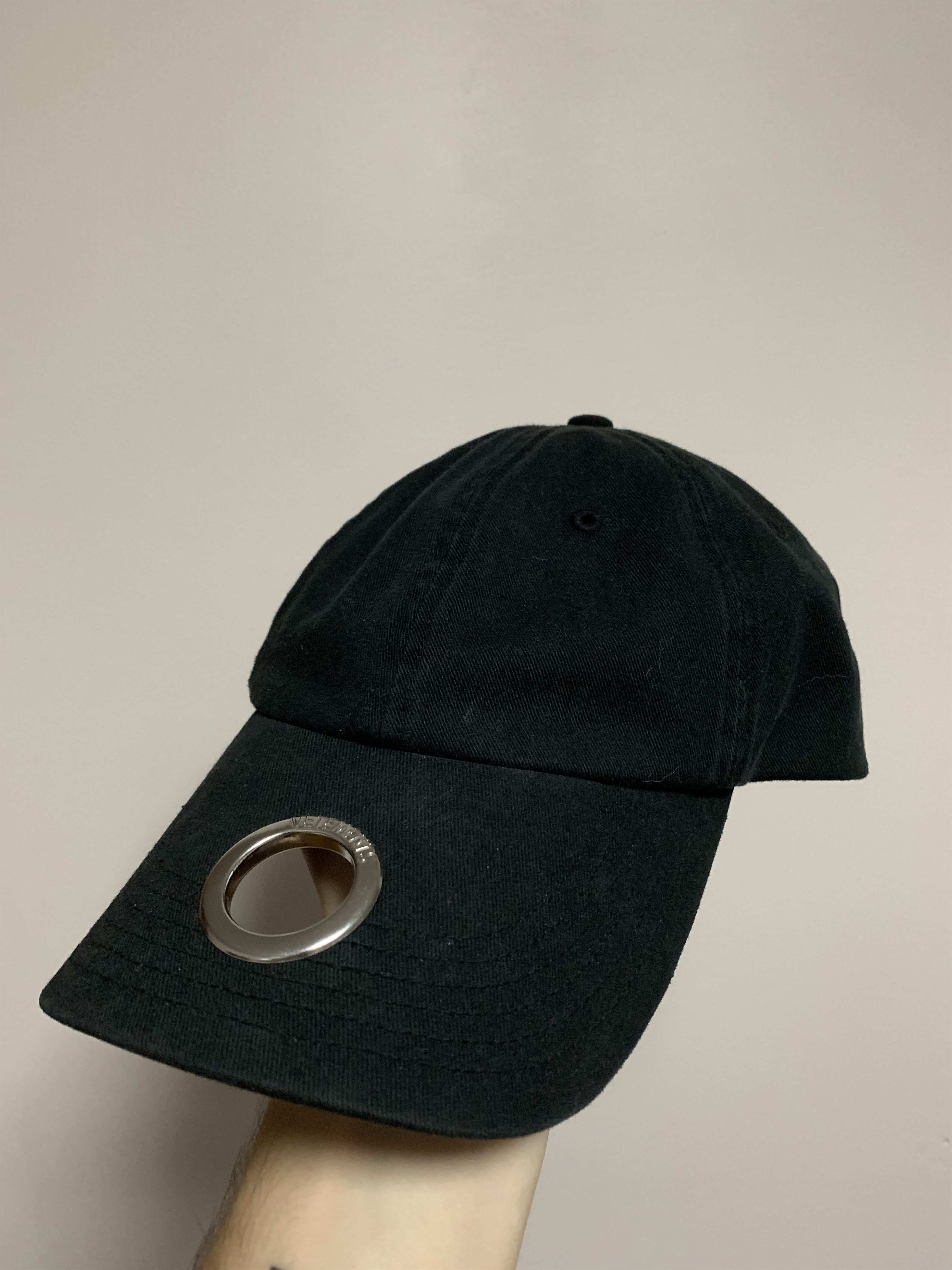 VETEMENTS Reebok Ring Cap ブラック VETEMENTS ヴェトモン 19SS×Reebok Eyelet Cotton Ring Cap