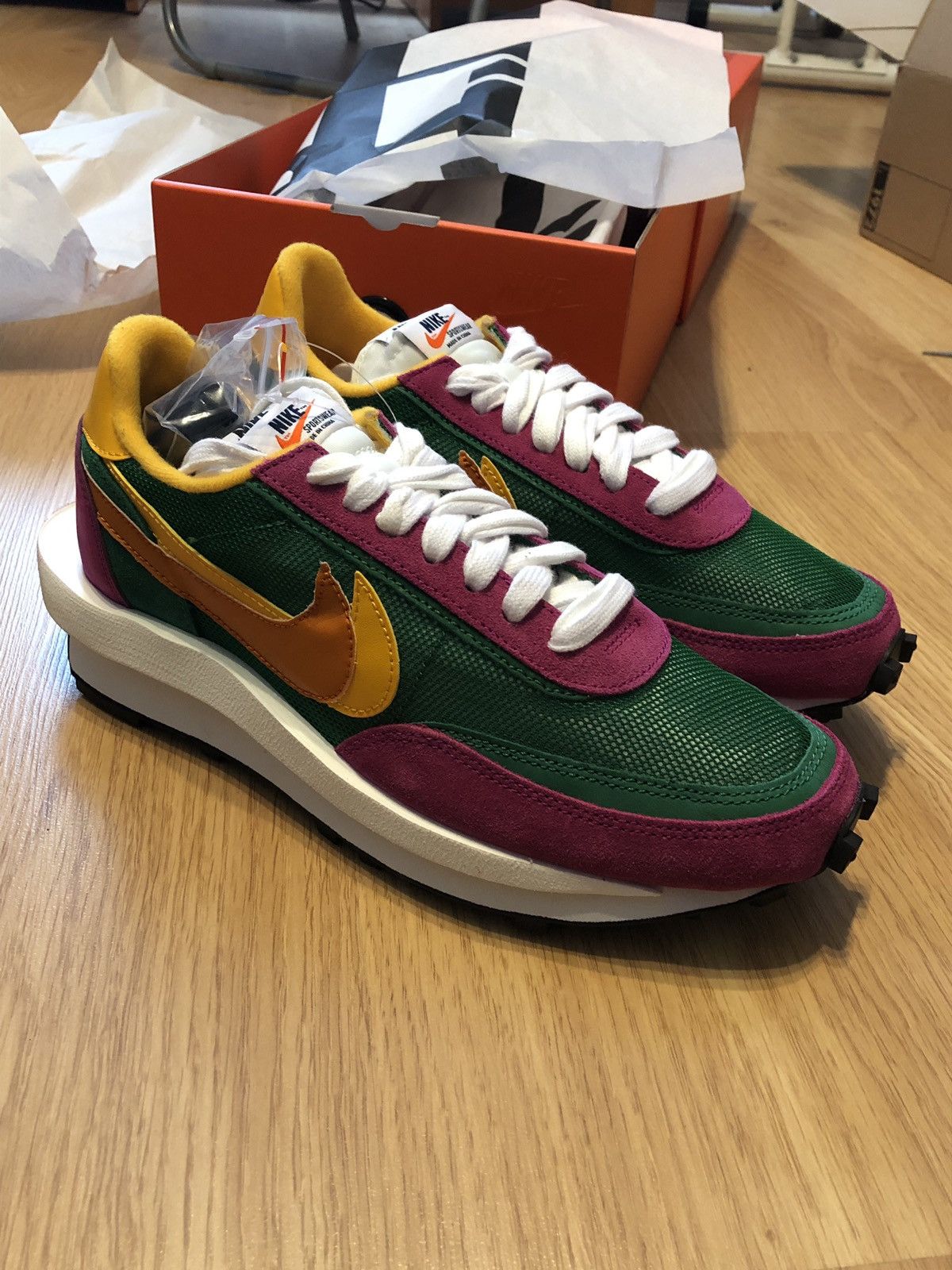 Nike Nike LD Waffle Sacai Pine Green size | Grailed