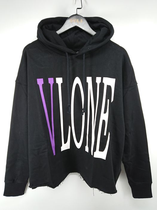 Vlone Vlone Staple Hoodie (Black/Purple) | Grailed