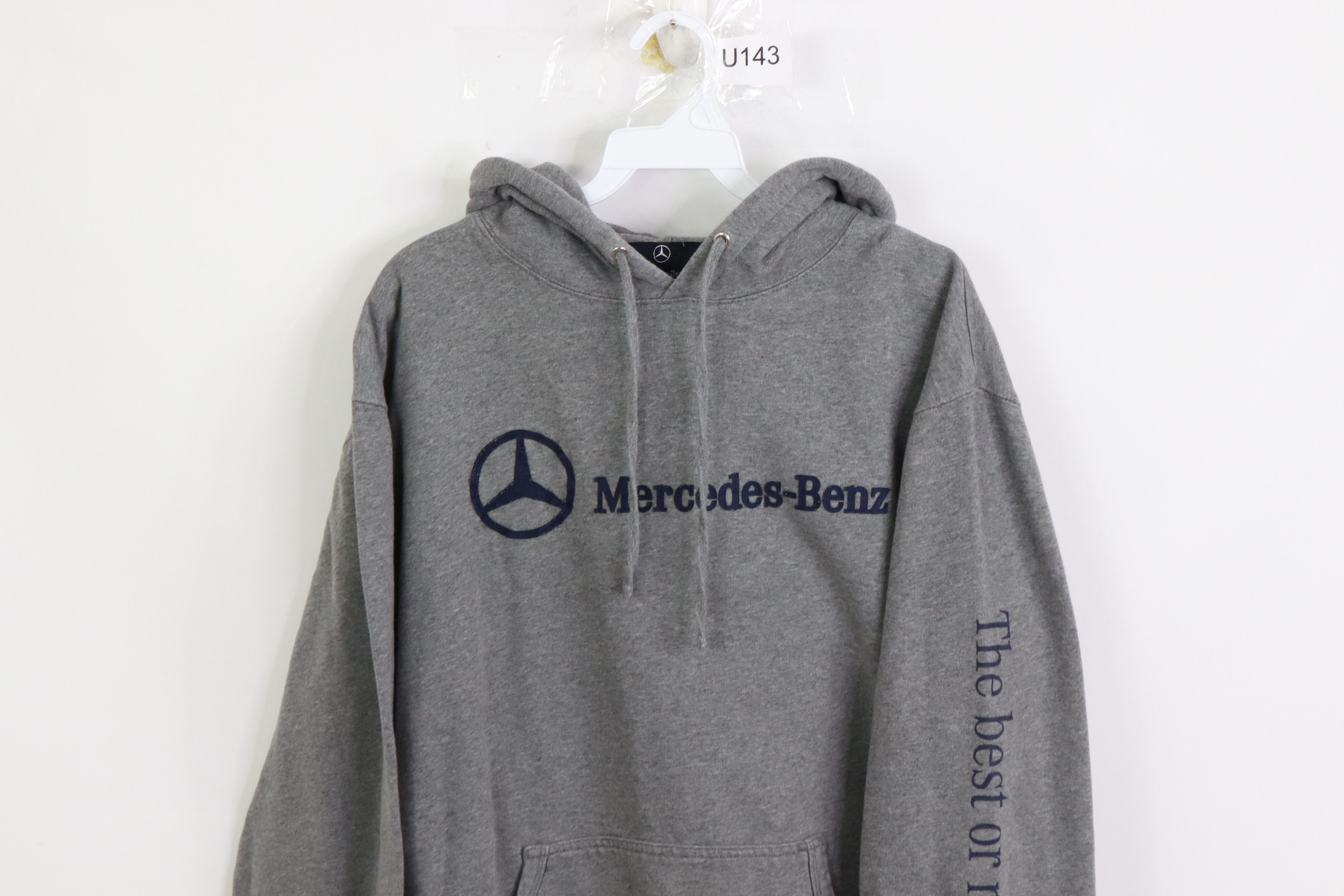 Mercedes Benz Vintage Mercedes Benz Mens XL The Best or Nothing Spell Out Hoodie Sweatshirt Size US XL / EU 56 / 4 - 2 Preview