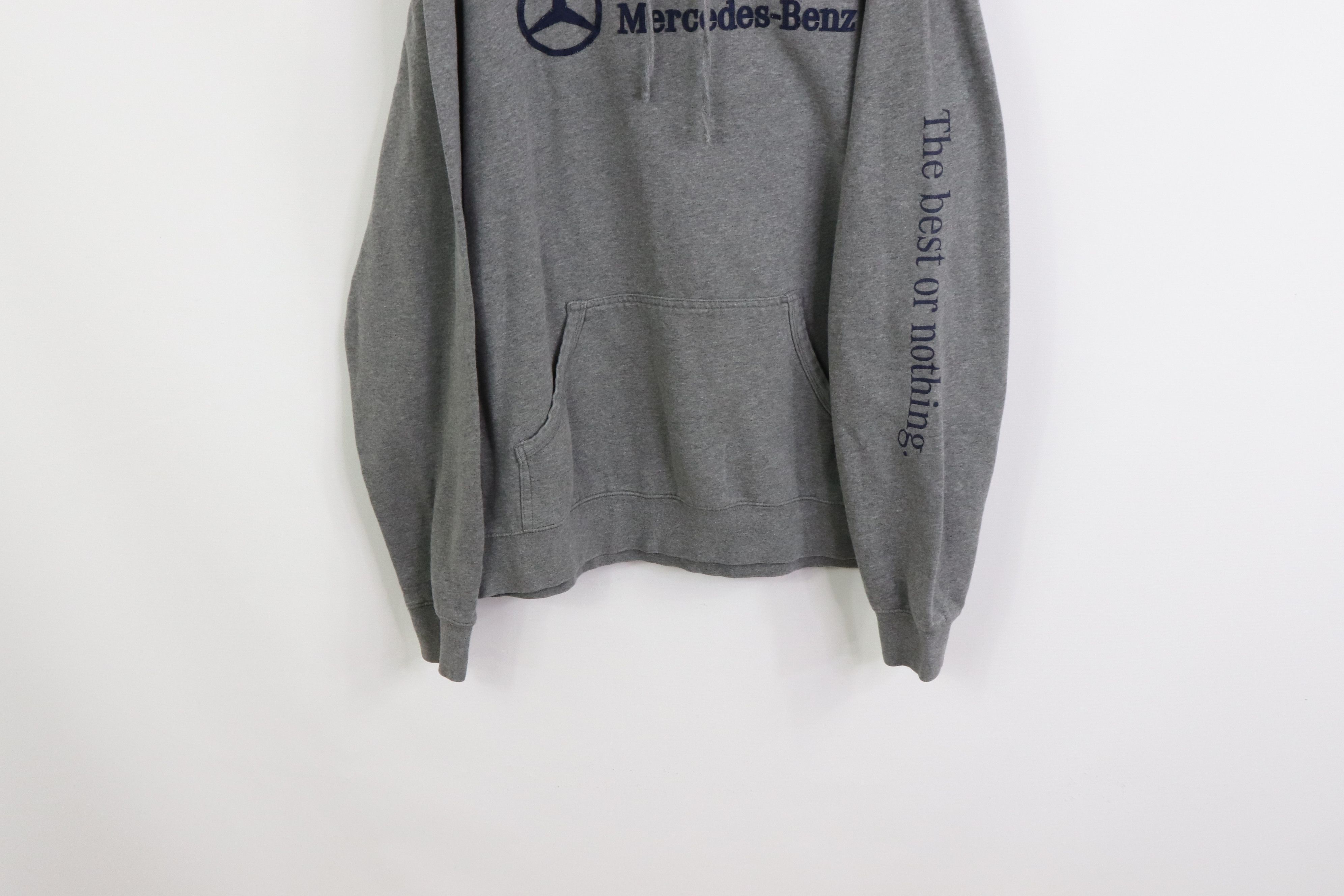 Mercedes Benz Vintage Mercedes Benz Mens XL The Best or Nothing Spell Out Hoodie Sweatshirt Size US XL / EU 56 / 4 - 3 Thumbnail