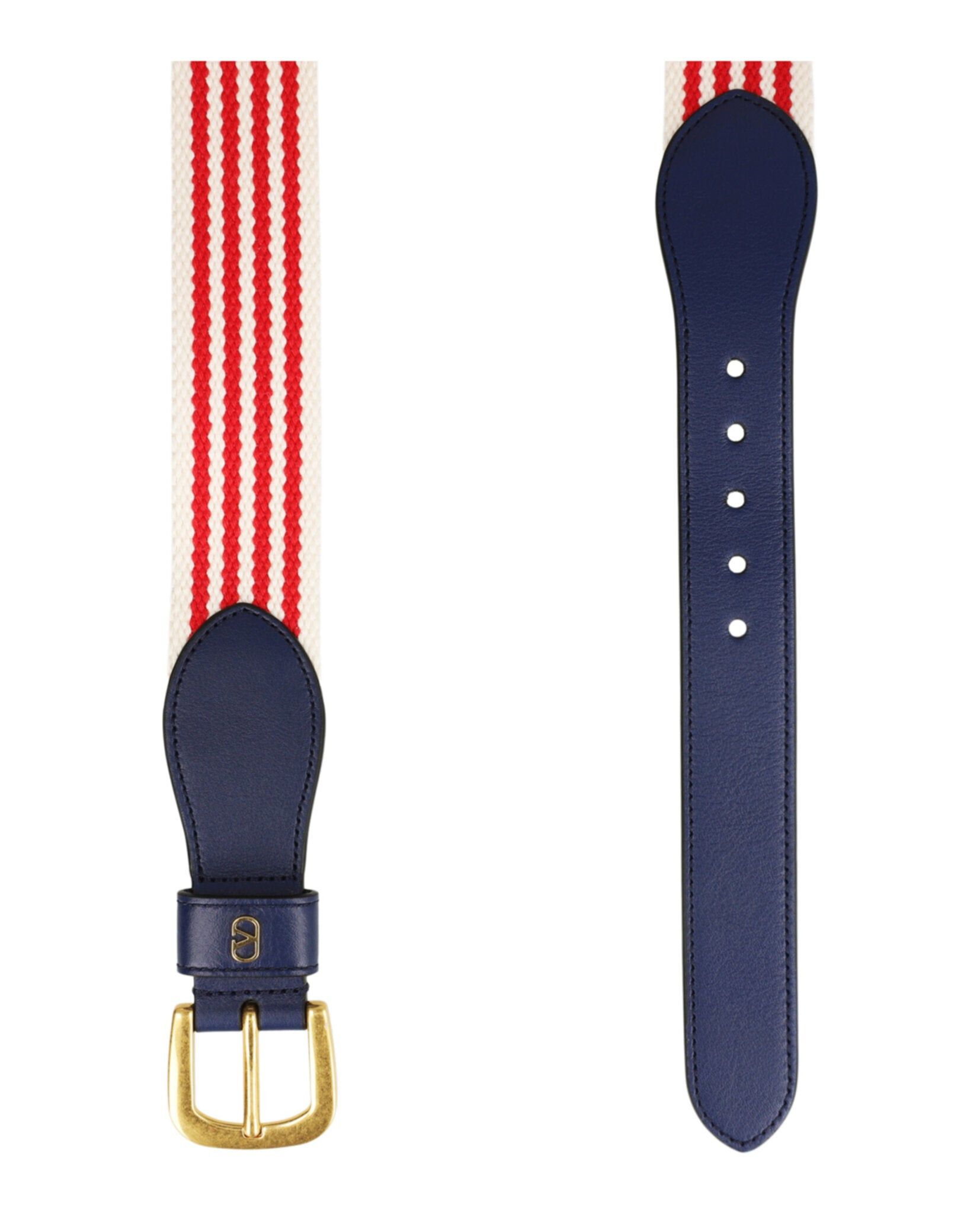 Valentino VLogo Signature Striped Belt Size ONE SIZE - 2 Thumbnail