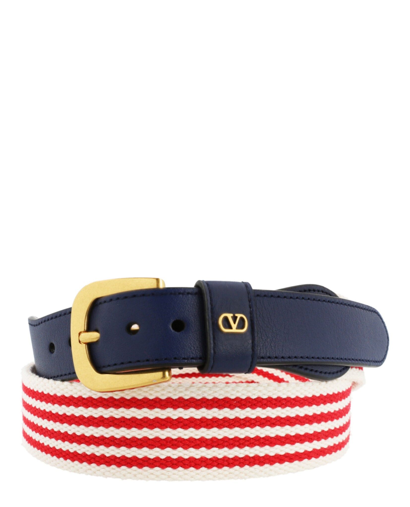 Valentino VLogo Signature Striped Belt Size ONE SIZE - 3 Thumbnail
