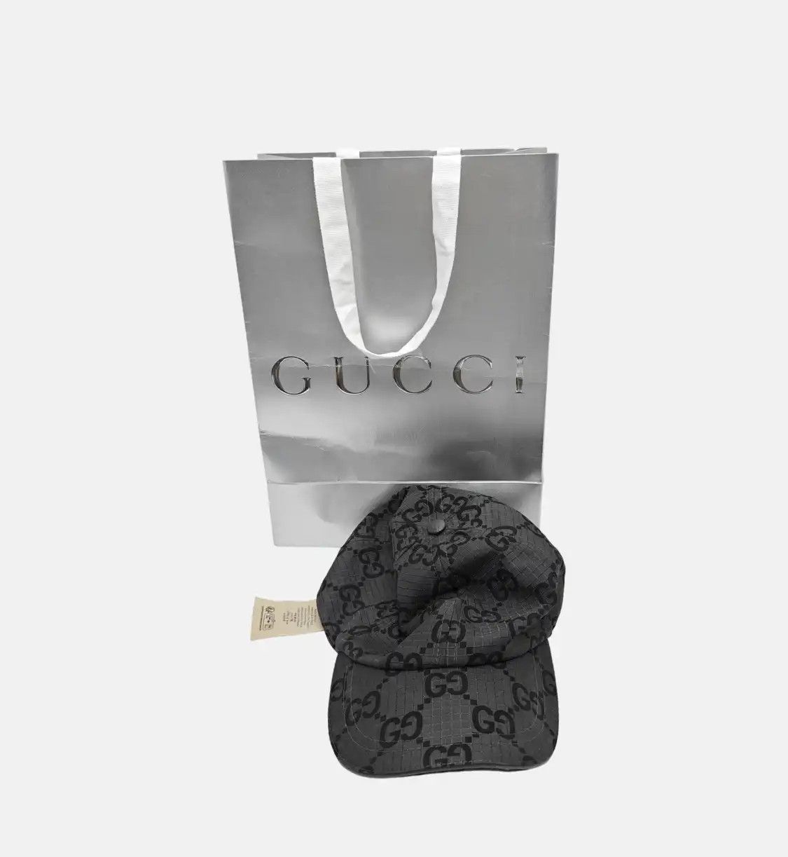 Gucci GUCCI baseball cap grey polyester GG hat Size ONE SIZE - 5 Thumbnail