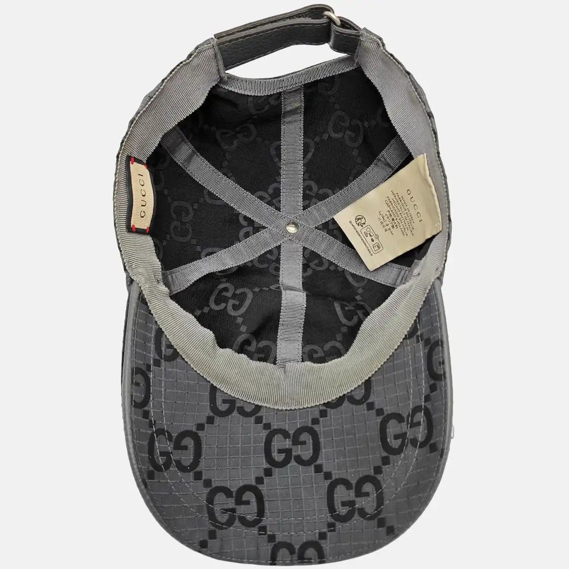 Gucci GUCCI baseball cap grey polyester GG hat Size ONE SIZE - 2 Thumbnail