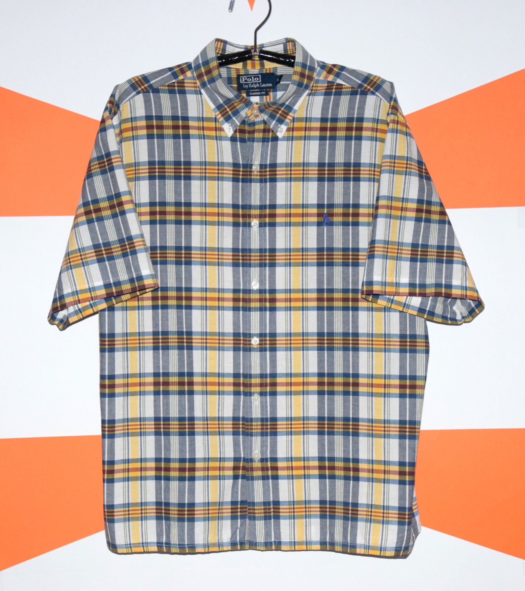 Polo Ralph Lauren × Vintage VINTAGE POLO RALPH LAUREN CHECK SHIRT Sz XL CLASSIC FIT MINT Size US XL / EU 56 / 4 - 2 Thumbnail