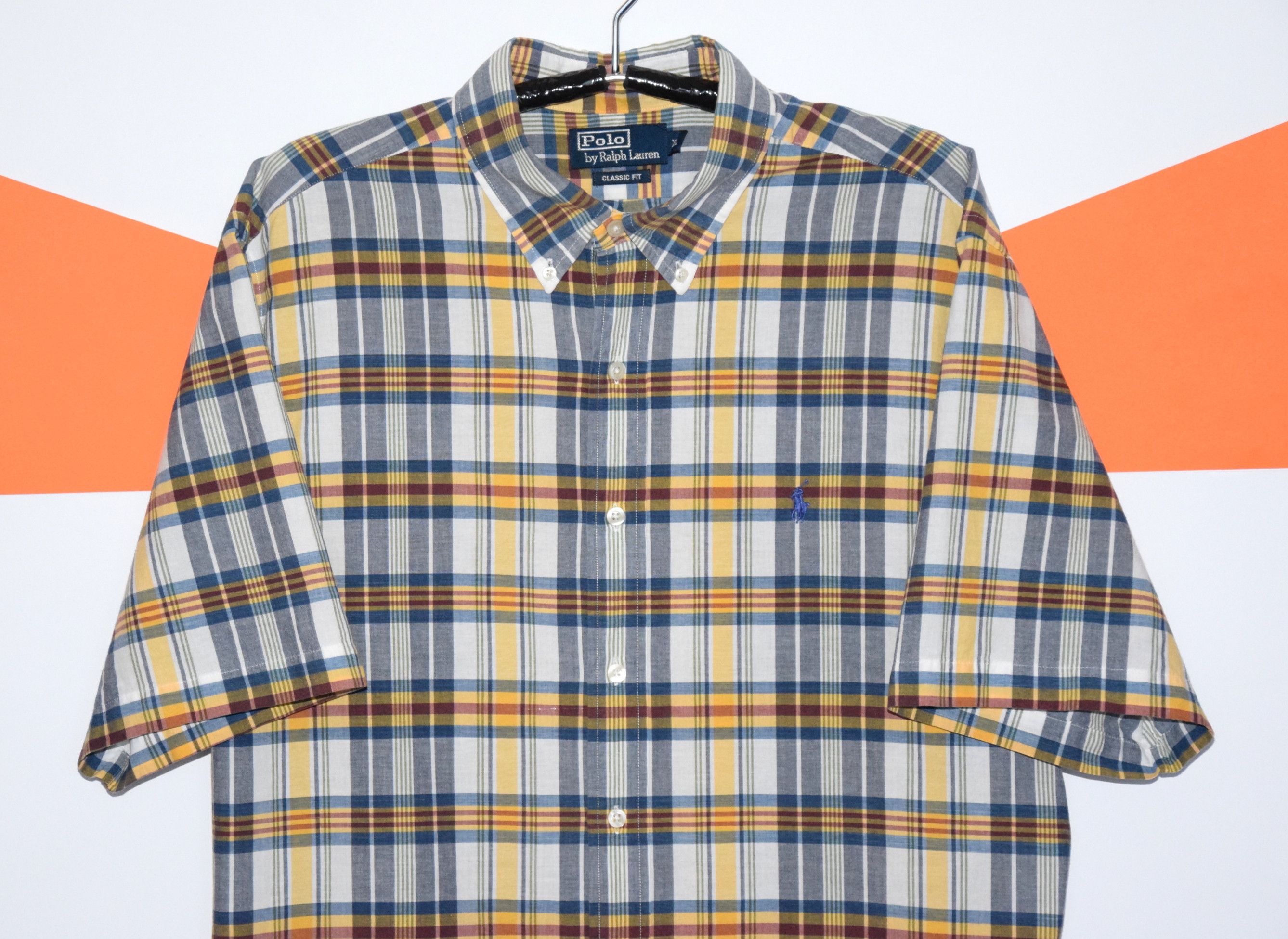 Polo Ralph Lauren × Vintage VINTAGE POLO RALPH LAUREN CHECK SHIRT Sz XL CLASSIC FIT MINT Size US XL / EU 56 / 4 - 3 Thumbnail