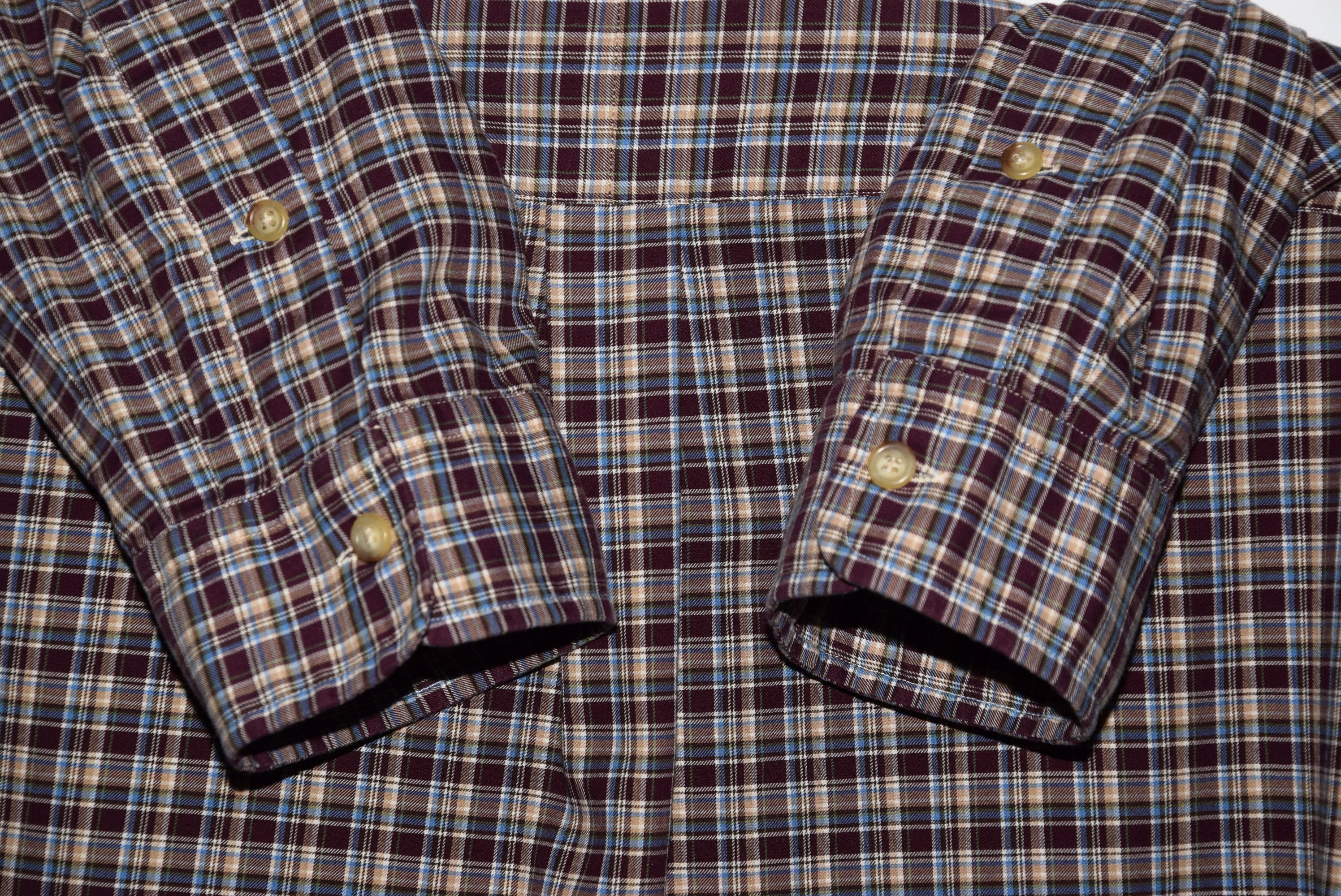 Polo Ralph Lauren × Ralph Lauren POLO RALPH LAUREN LONG SLEEVE CHECK SHIRT XXL P2P 27.5" MINT Size US XXL / EU 58 / 5 - 14 Thumbnail