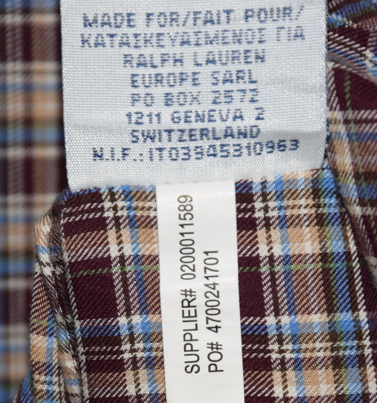 Polo Ralph Lauren × Ralph Lauren POLO RALPH LAUREN LONG SLEEVE CHECK SHIRT XXL P2P 27.5" MINT Size US XXL / EU 58 / 5 - 17 Thumbnail