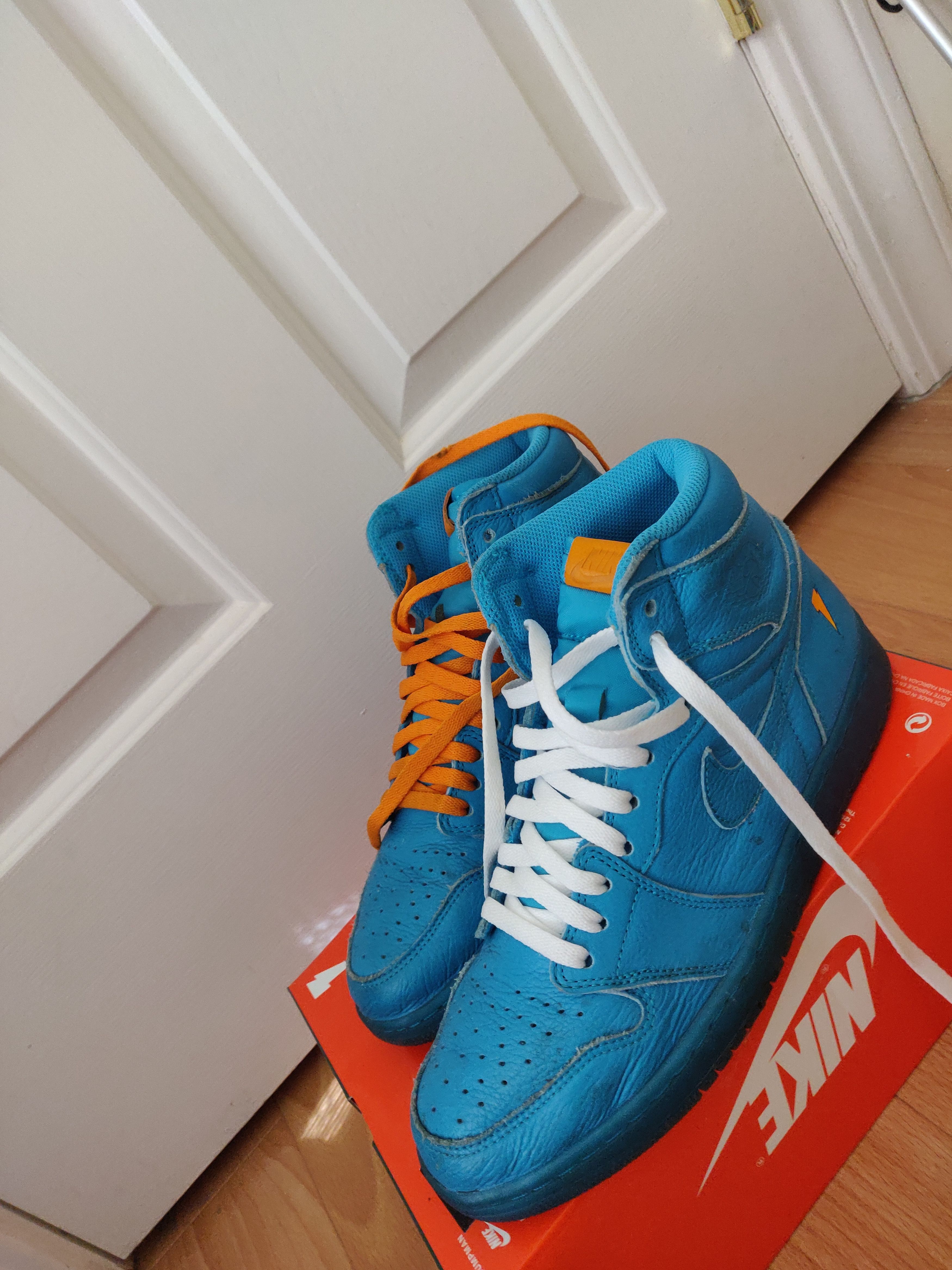 Jordan Brand Air Jordan 1 Retro High OG G8RD Blue Lagoon Gatorade Pack Cool Blue Grailed