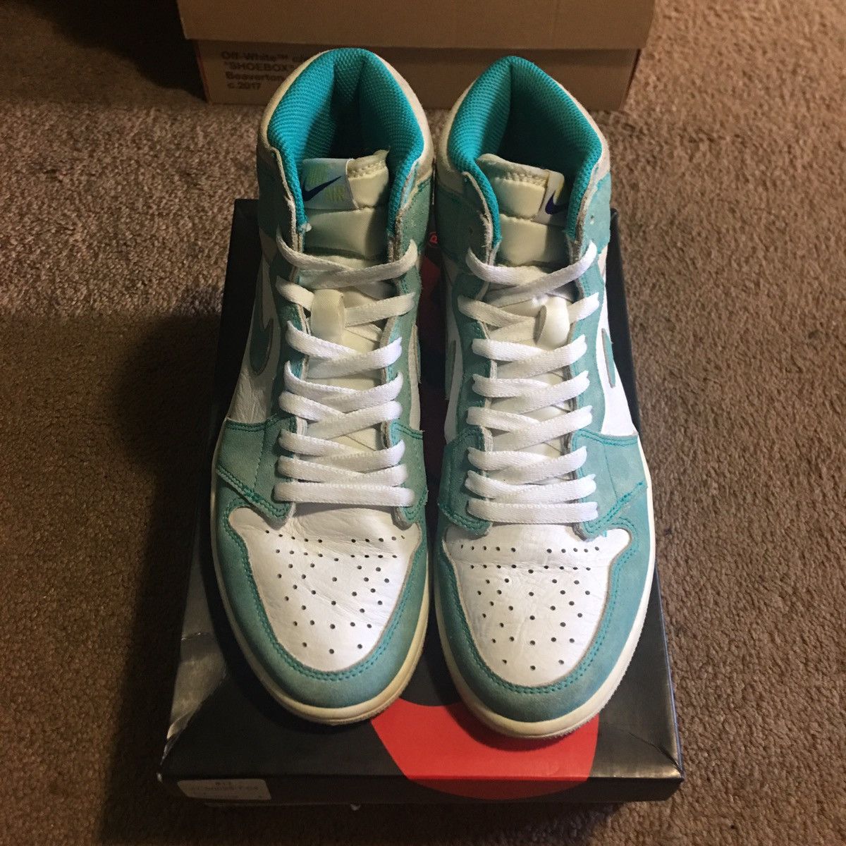 men air jordan 1 retro high og turbo green
