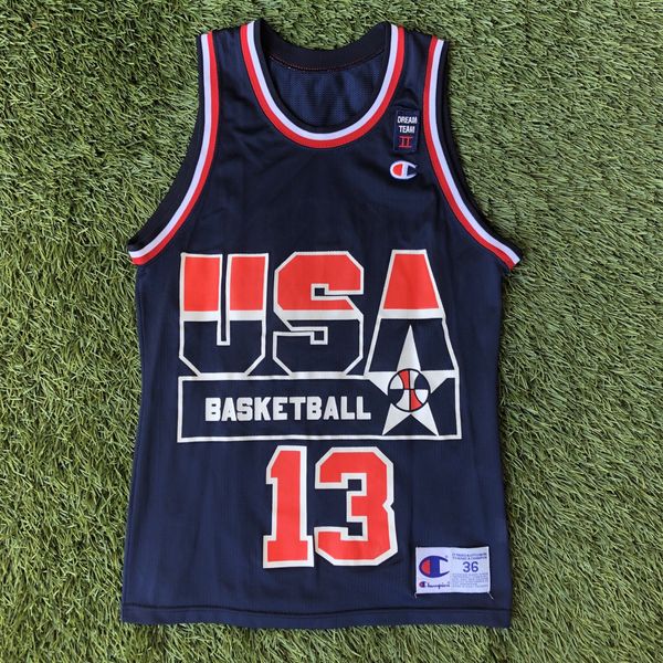 Shaquille O'Neal Team USA Jersey sz 36/S – First Team Vintage