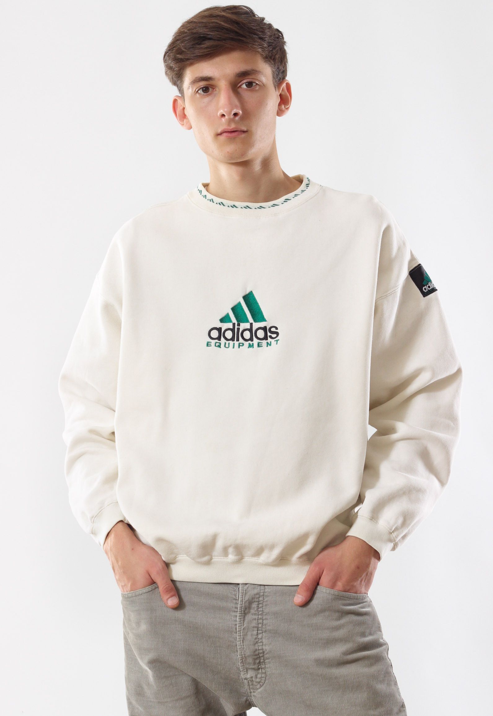Adidas equipment sweatshirt white outlet