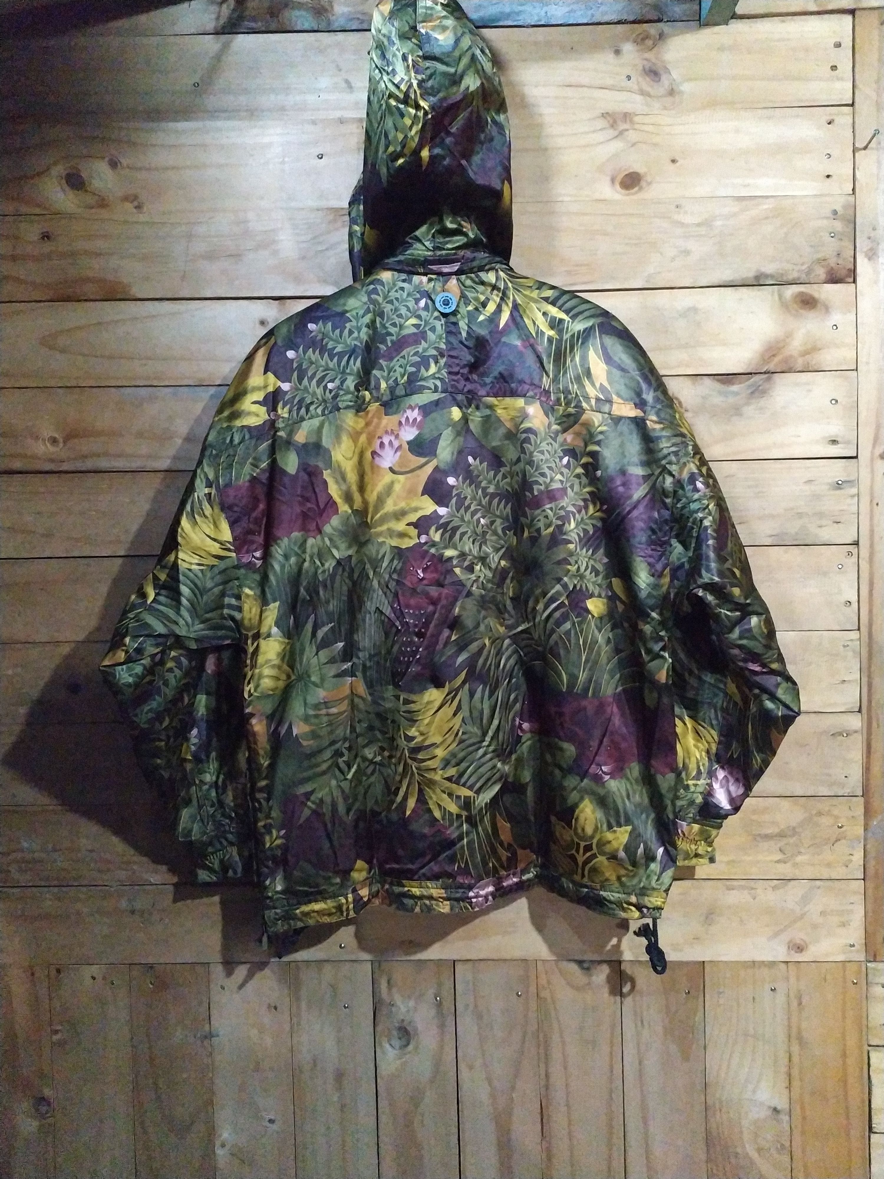 Hiroko Koshino Homme × Japanese Brand × Other HIROKO KOSHINO DESIGNER FLORAL FUR HOODED JACKET Size US M / EU 48-50 / 2 - 14 Thumbnail