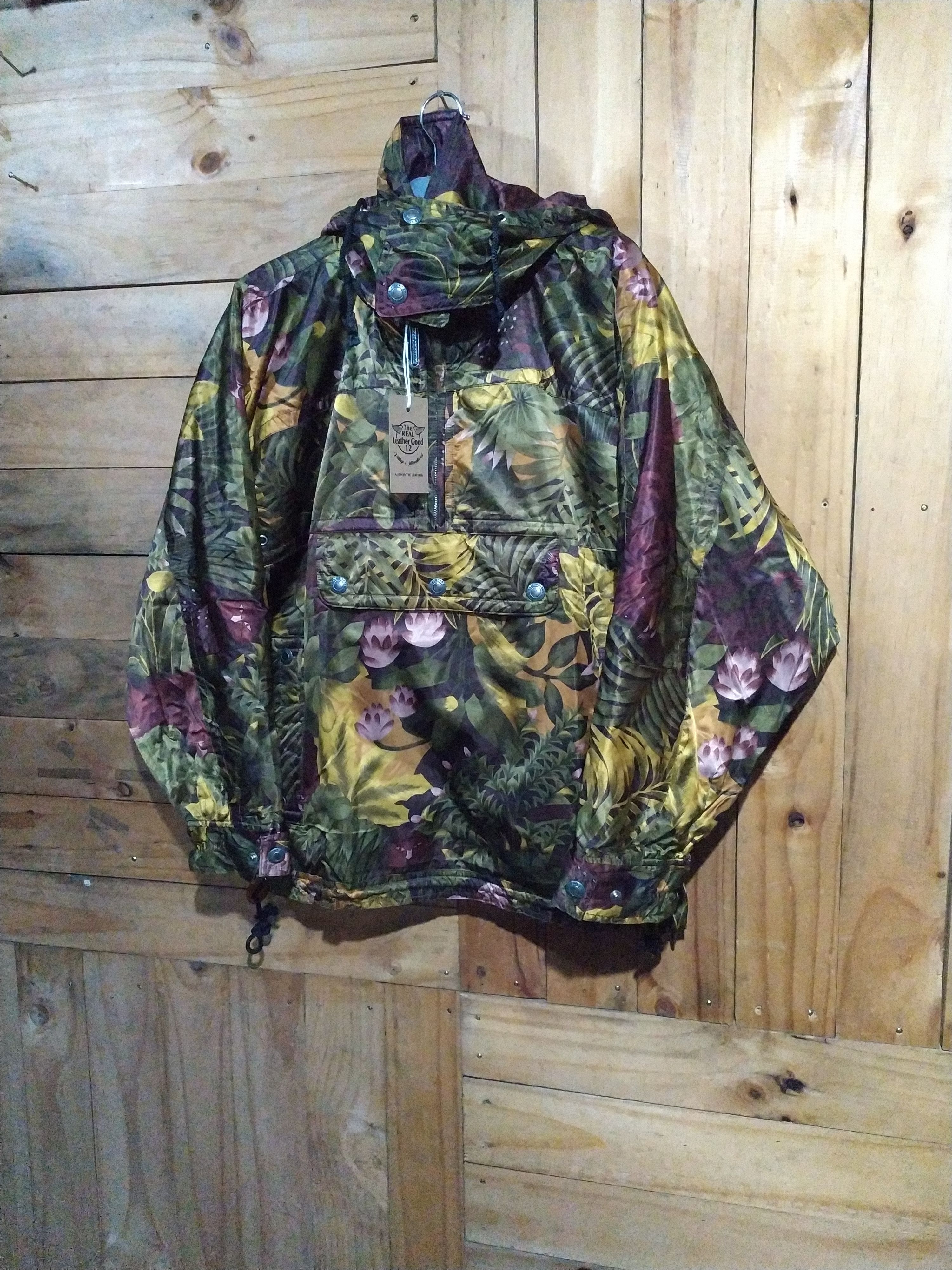 Hiroko Koshino Homme × Japanese Brand × Other HIROKO KOSHINO DESIGNER FLORAL FUR HOODED JACKET Size US M / EU 48-50 / 2 - 7 Thumbnail