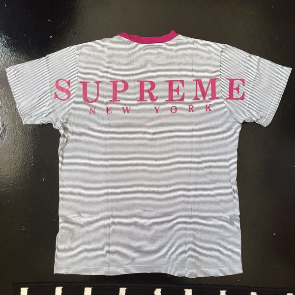 Supreme micro stripe outlet tee