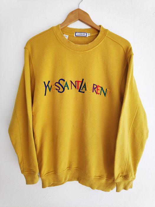 Yves saint clearance laurent yellow sweatshirt