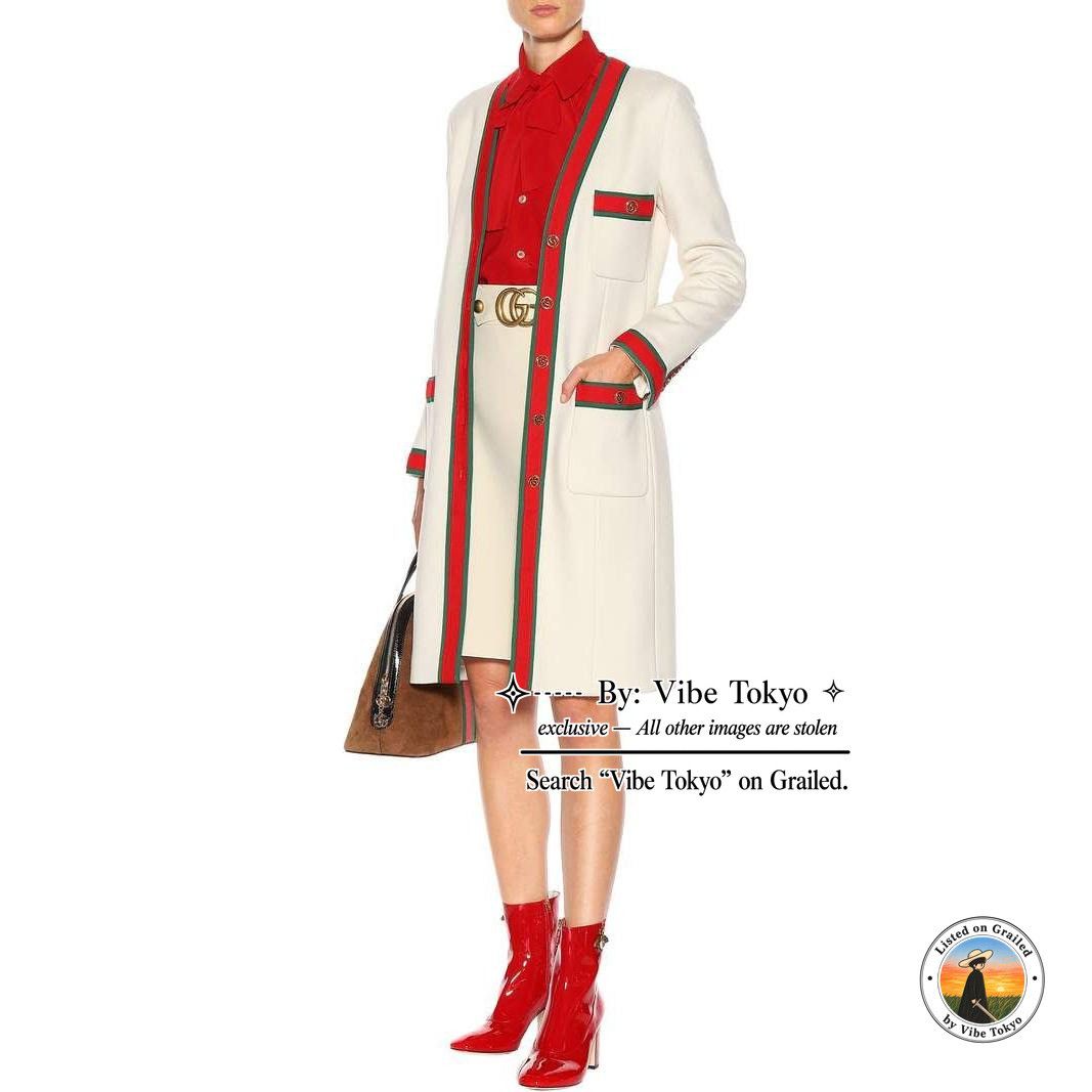 Gucci Gucci Web Trim Wool Coat Size 42 Size M / US 6-8 / IT 42-44 - 10 Thumbnail