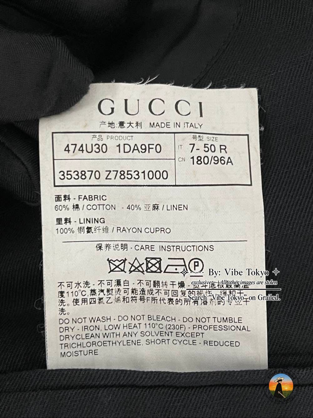 Gucci Gucci Crest Patch Cotton Linen Blazer Size 40R Size 40R - 5 Thumbnail