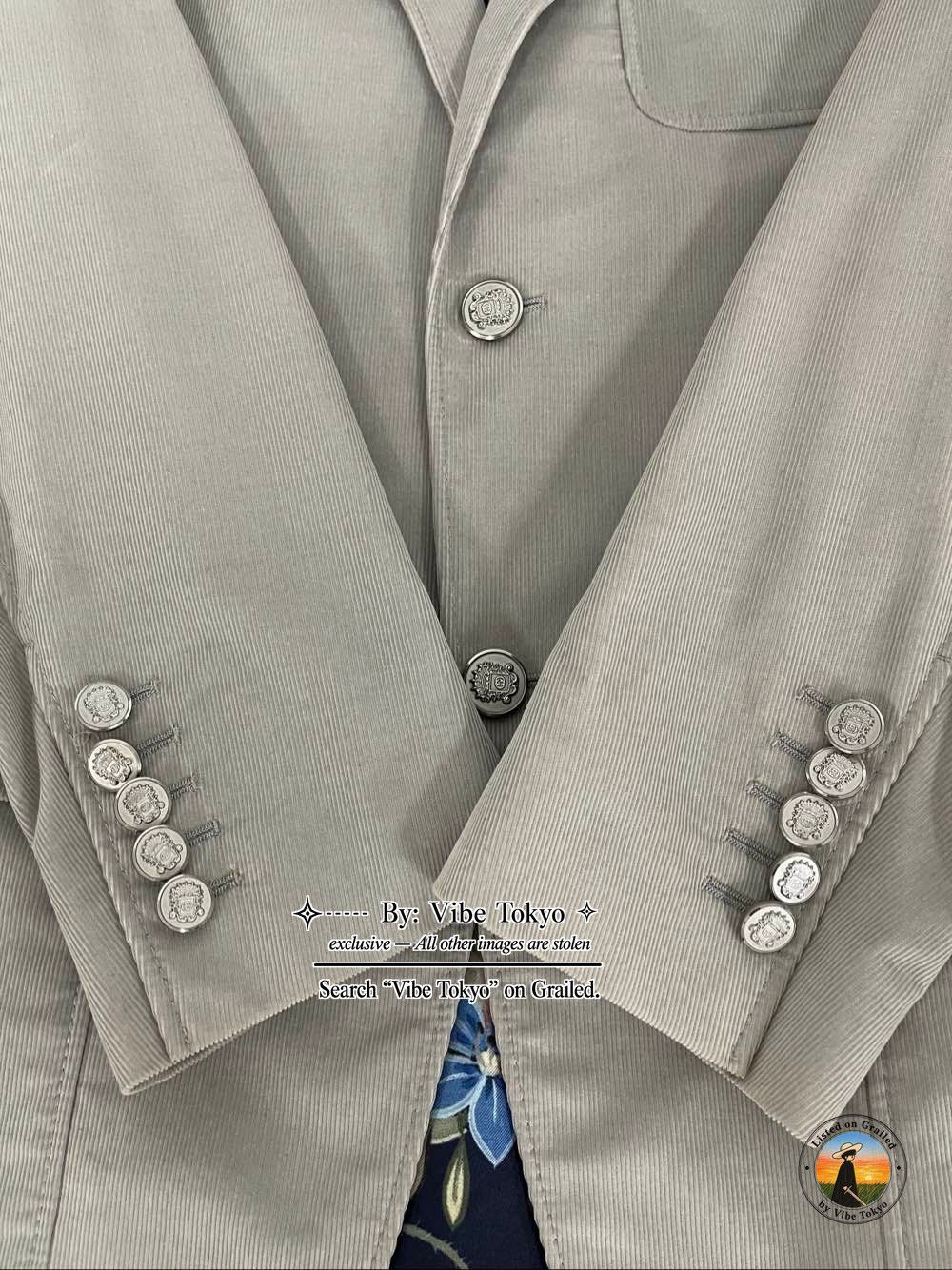 Gucci Gucci Corduroy Floral Lining Blazer Size 36R Size 36R - 8 Thumbnail