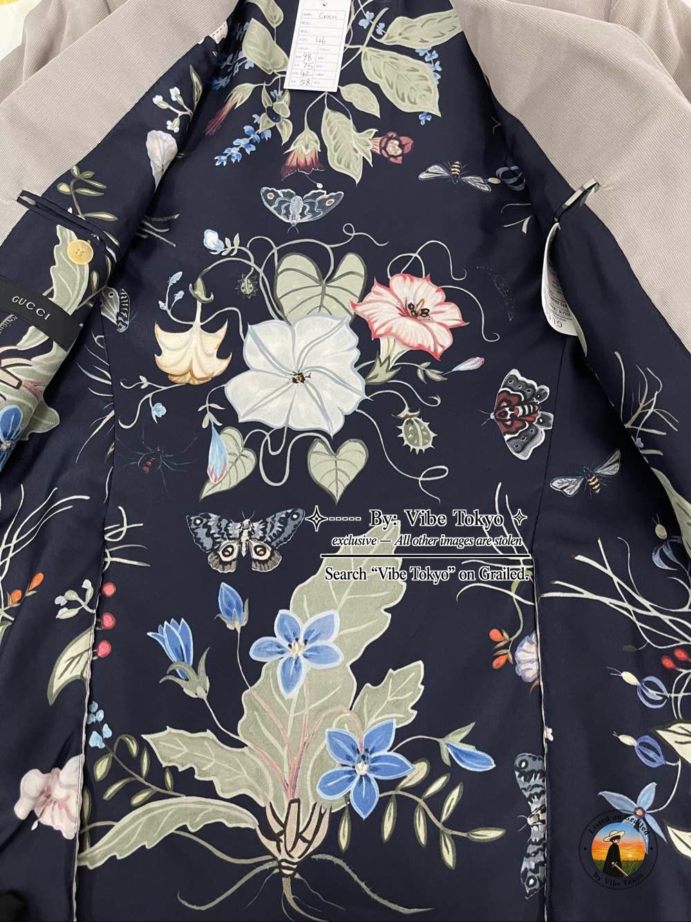 Gucci Gucci Corduroy Floral Lining Blazer Size 36R Size 36R - 9 Thumbnail