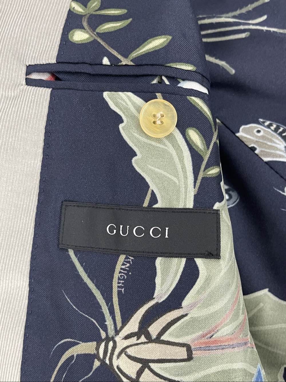 Gucci Gucci Corduroy Floral Lining Blazer Size 36R Size 36R - 4 Thumbnail