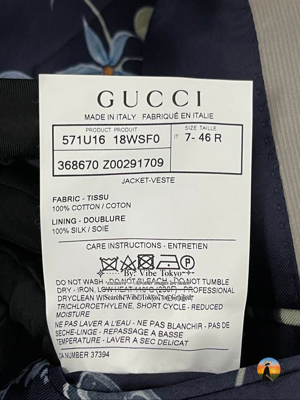 Gucci Gucci Corduroy Floral Lining Blazer Size 36R Size 36R - 5 Thumbnail