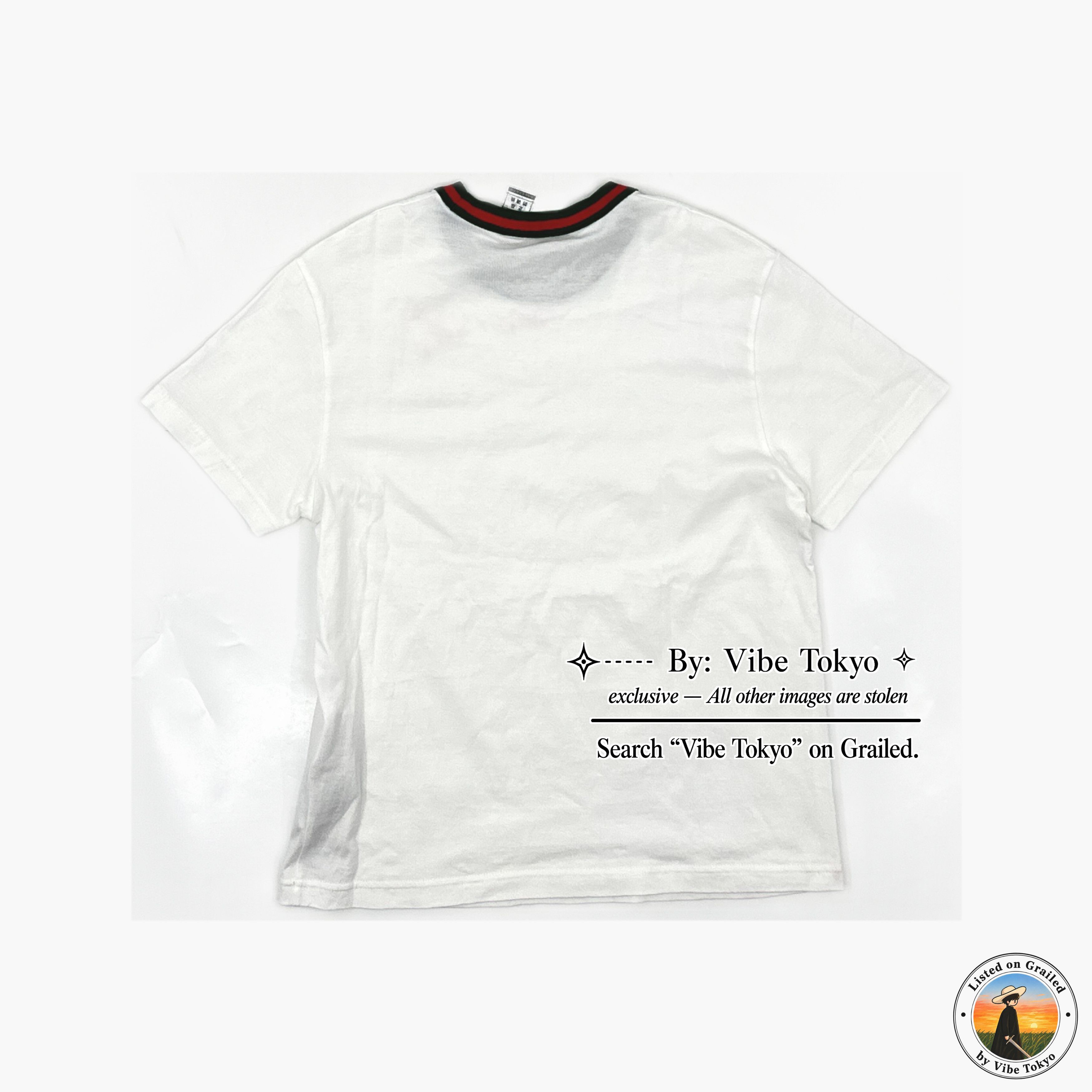 Gucci Gucci Web Trim Cotton T-Shirt Size M Size M / US 6-8 / IT 42-44 - 2 Thumbnail