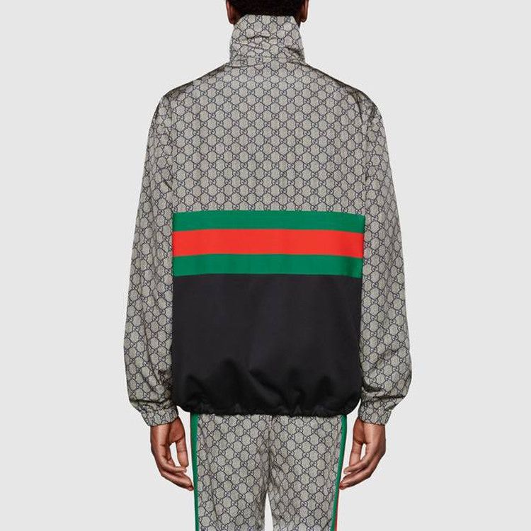 Gucci Gucci GG Logo Web Track Jacket Size M Size US M / EU 48-50 / 2 - 7 Thumbnail