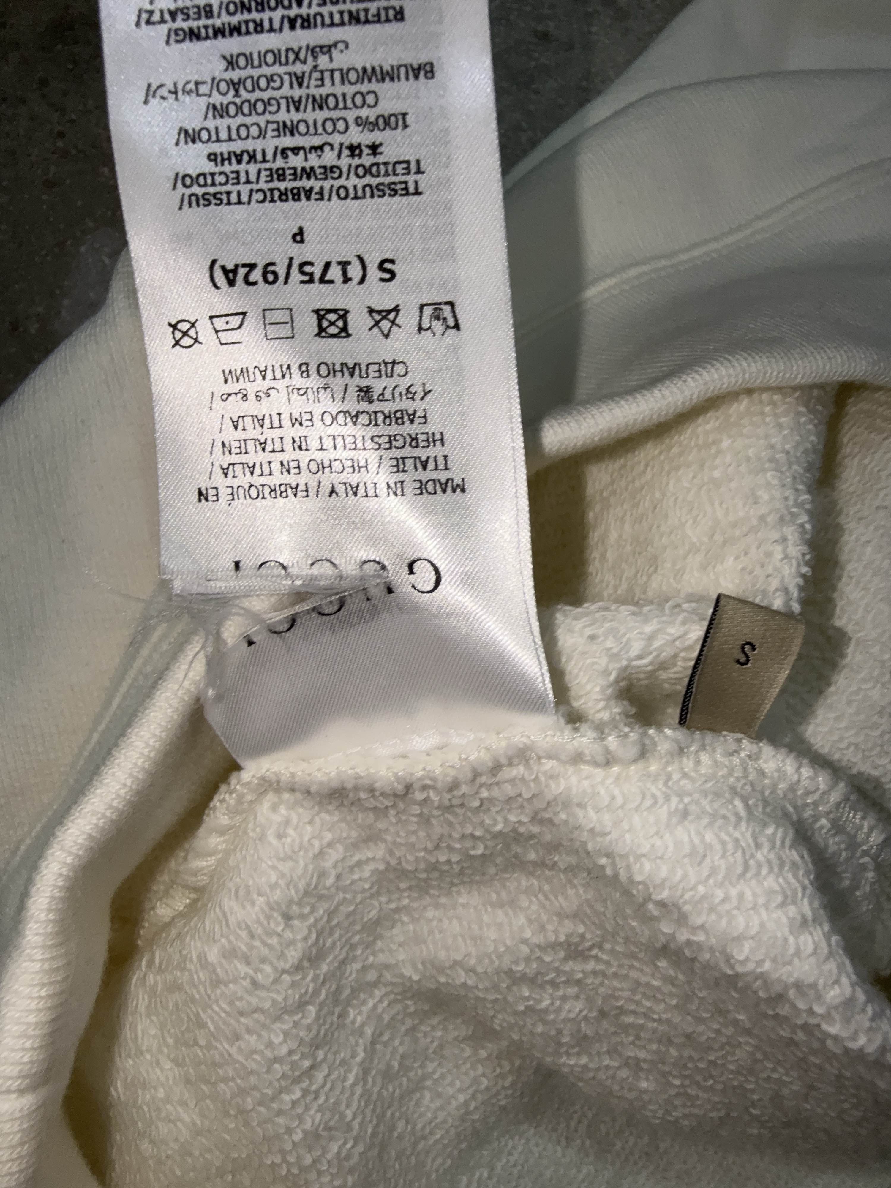 Gucci Gucci 1921 Logo Hoodie White Size S Size US S / EU 44-46 / 1 - 6 Thumbnail