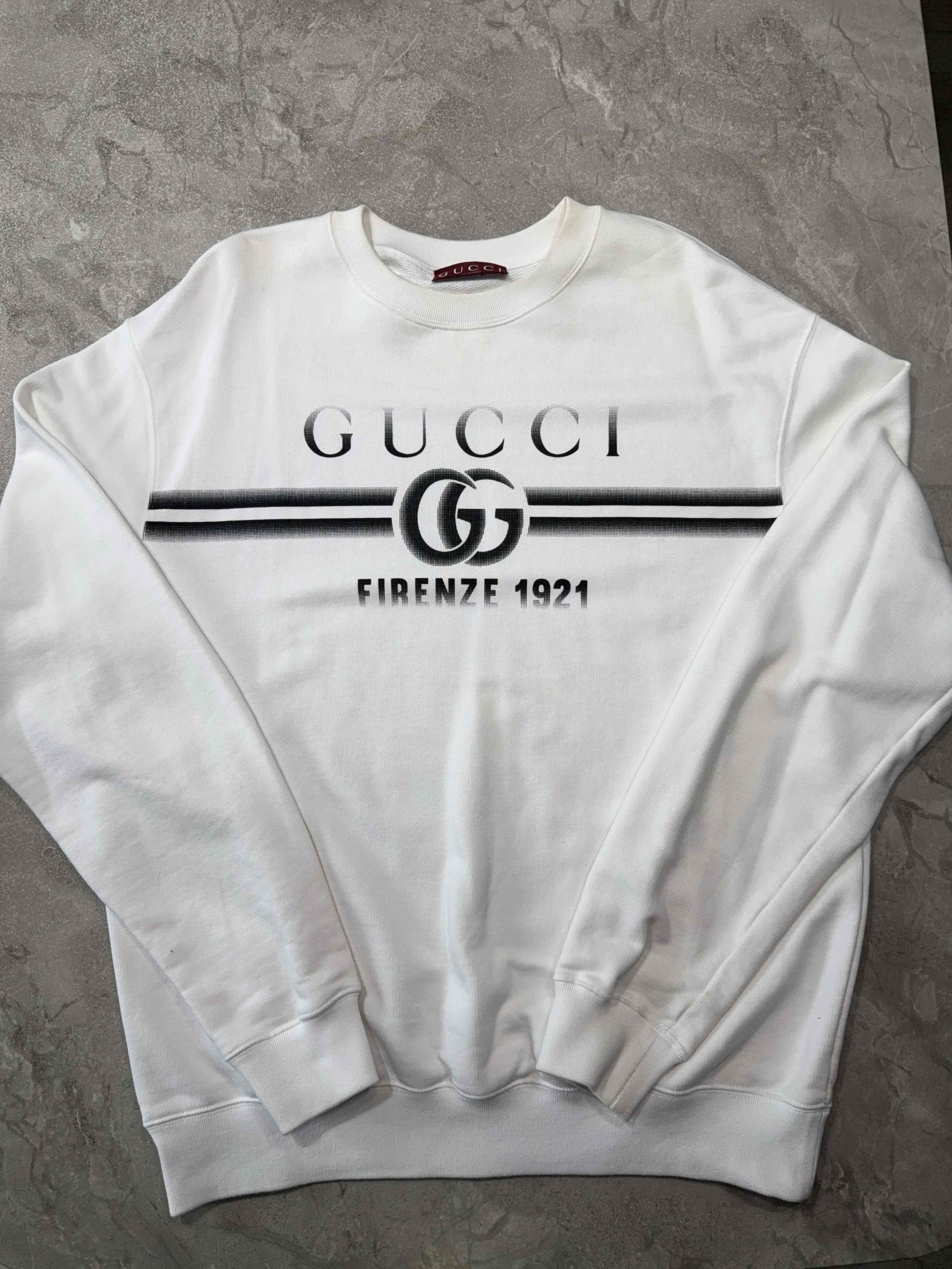 Gucci Gucci Logo Print Sweatshirt Size M Size US M / EU 48-50 / 2 - 2 Thumbnail