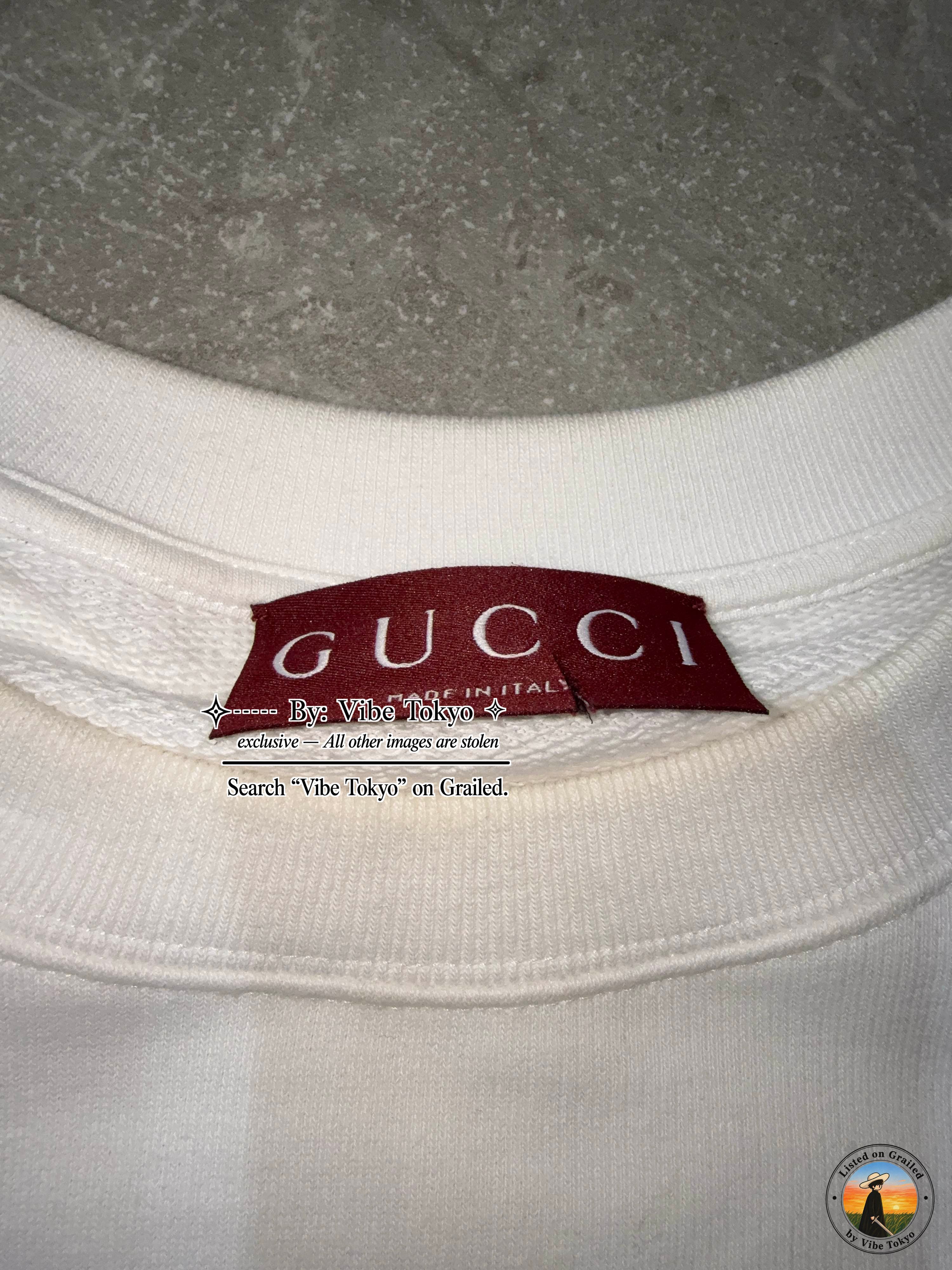 Gucci Gucci Logo Print Sweatshirt Size M Size US M / EU 48-50 / 2 - 4 Thumbnail