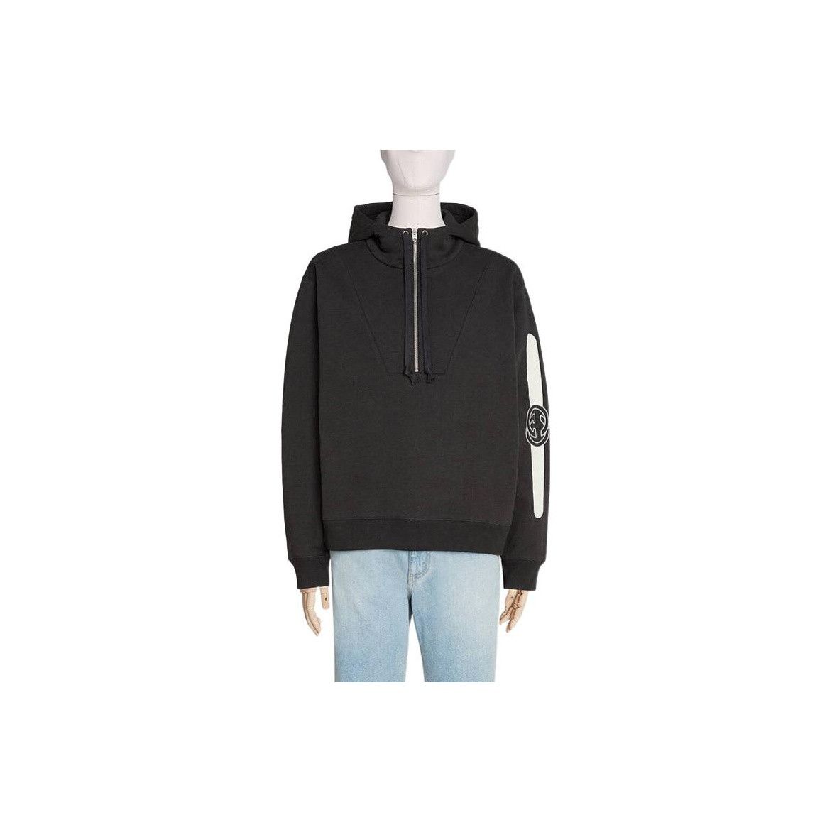 Gucci Gucci Logo Print Half Zip Hoodie Size XXL Size US XXL / EU 58 / 5 - 12 Thumbnail