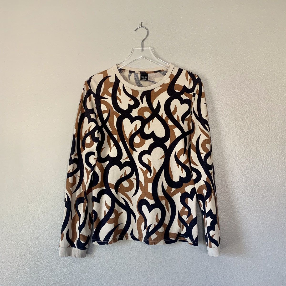 Number (N)ine number nine tribal heart camp long sleeve | Grailed