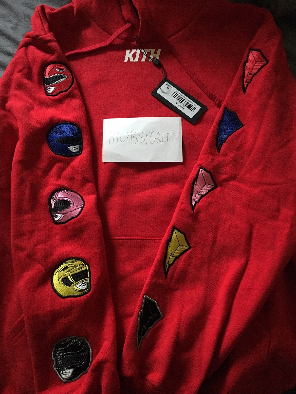 Kith Ronnie Fieg Kith X Power Ranger Red Hoodie Grailed