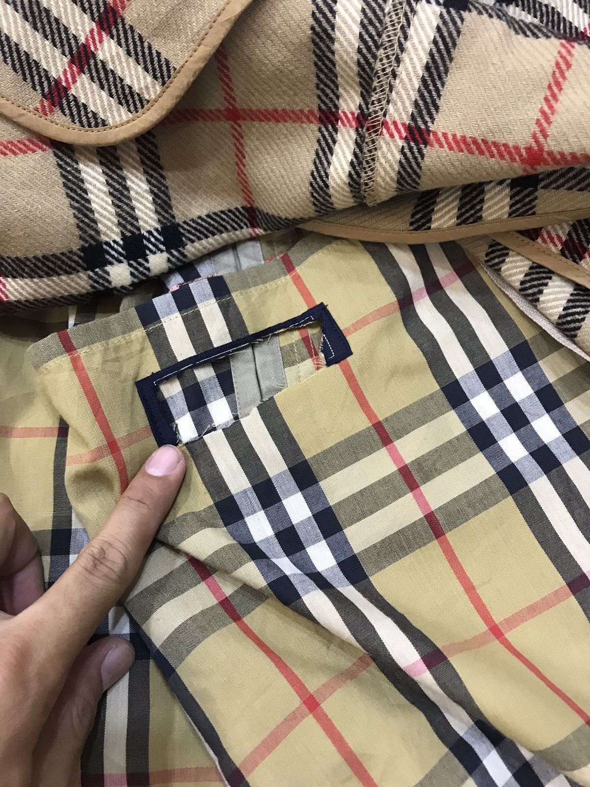 Burberry × Burberry Prorsum × Vintage Vintage Burberry Trench Coat Nova Check Awesome Long Coat Size US L / EU 52-54 / 3 - 8 Thumbnail