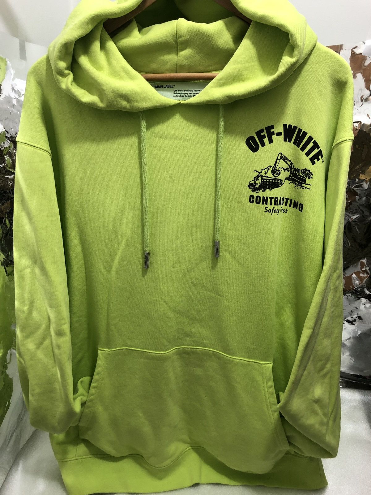 Off White Off White Contracting Hoodie XL VNDS Grailed