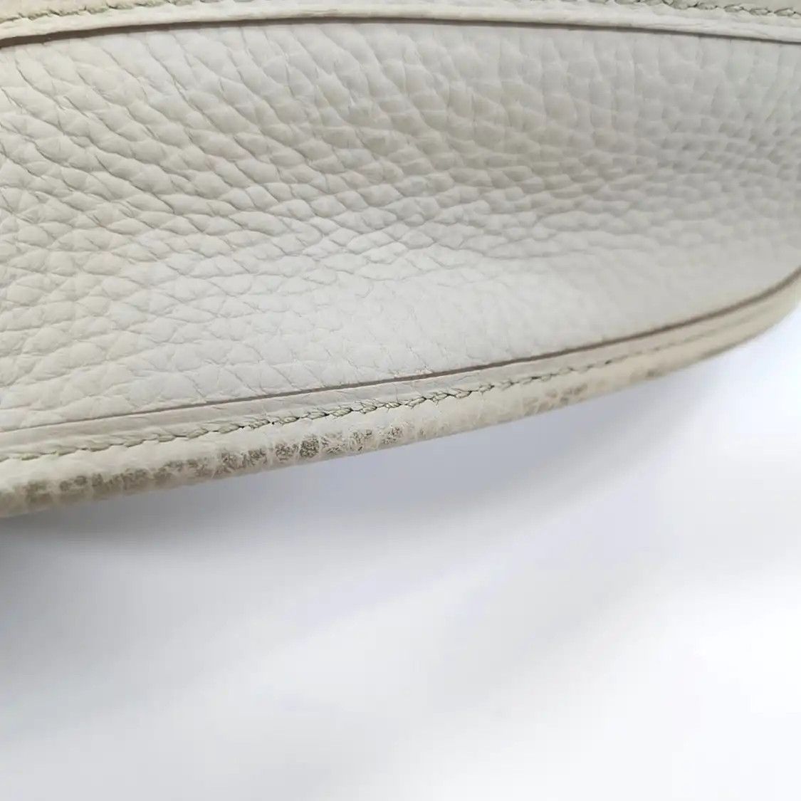 Hermes Hermes Evelyne milkshake white Clemence cowhide leather shoulder bag crossbody b Size ONE SIZE - 12 Thumbnail