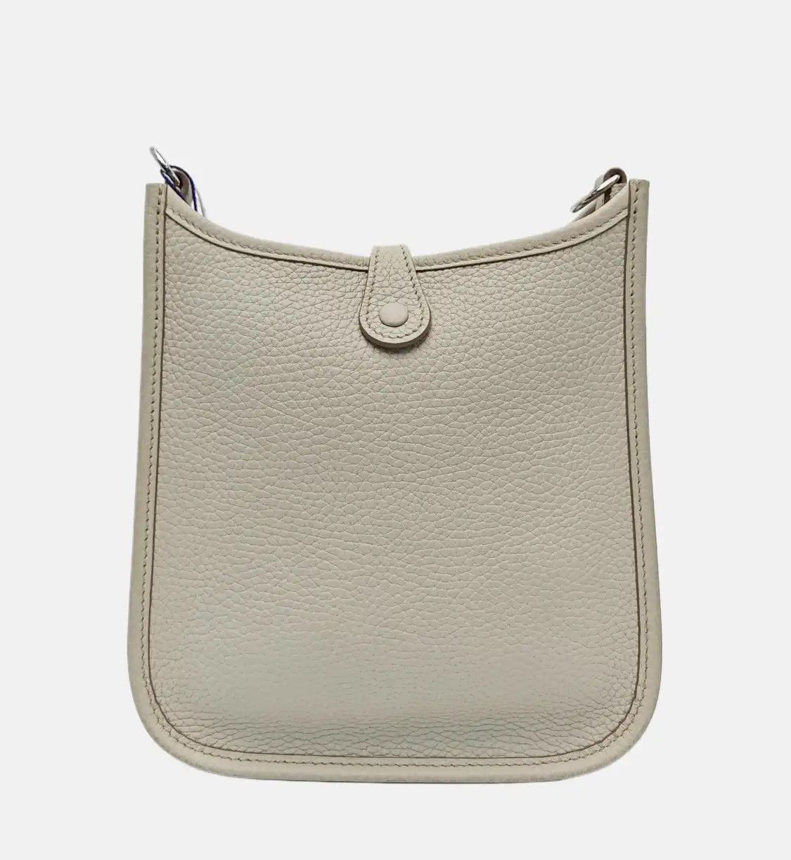 Hermes Hermes Evelyne milkshake white Clemence cowhide leather shoulder bag crossbody b Size ONE SIZE - 5 Thumbnail