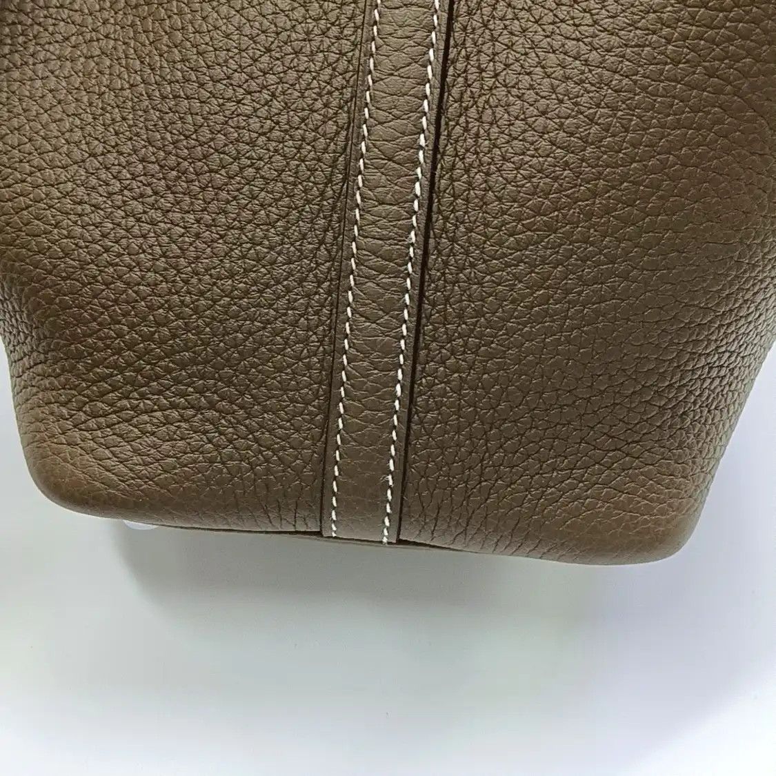 Hermes Hermes Picotin Lock 18 Etoupe Clemence cowhide leather picotin handbag silver ha Size ONE SIZE - 10 Thumbnail