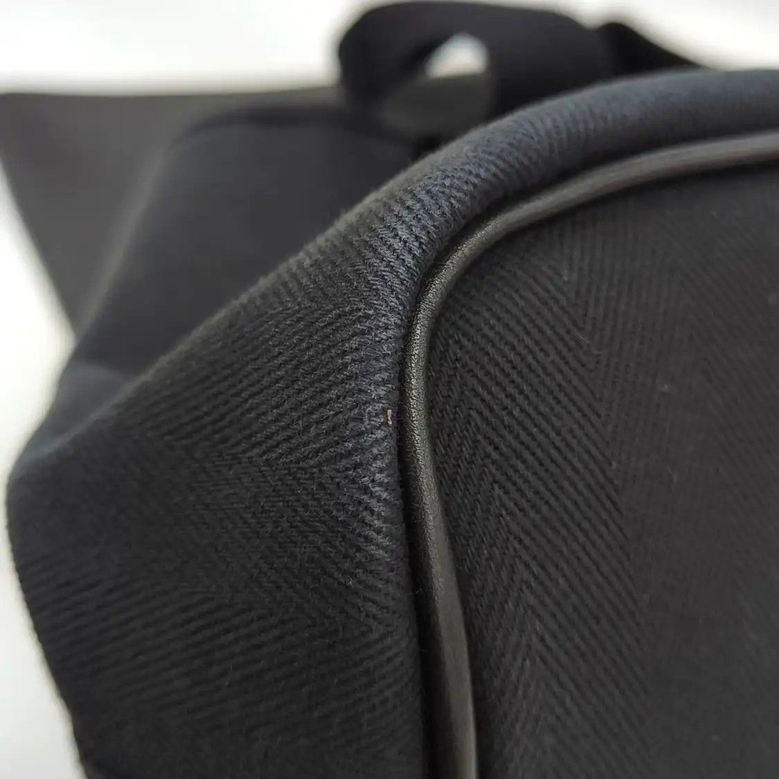 Hermes Hermes Valparaiso black canvas handbag silver hardware sub-pocket Size ONE SIZE - 11 Thumbnail
