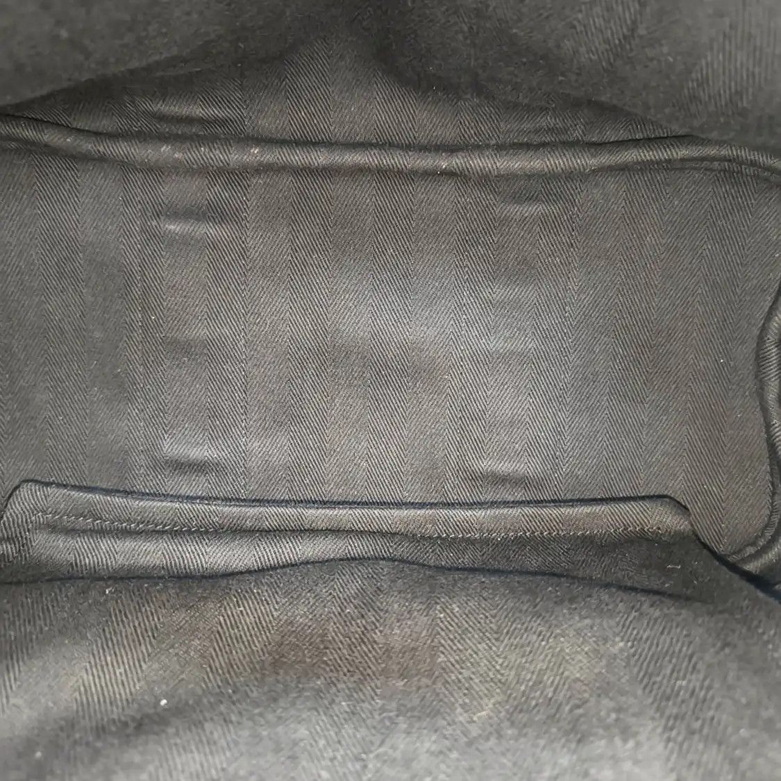 Hermes Hermes Valparaiso black canvas handbag silver hardware sub-pocket Size ONE SIZE - 7 Thumbnail