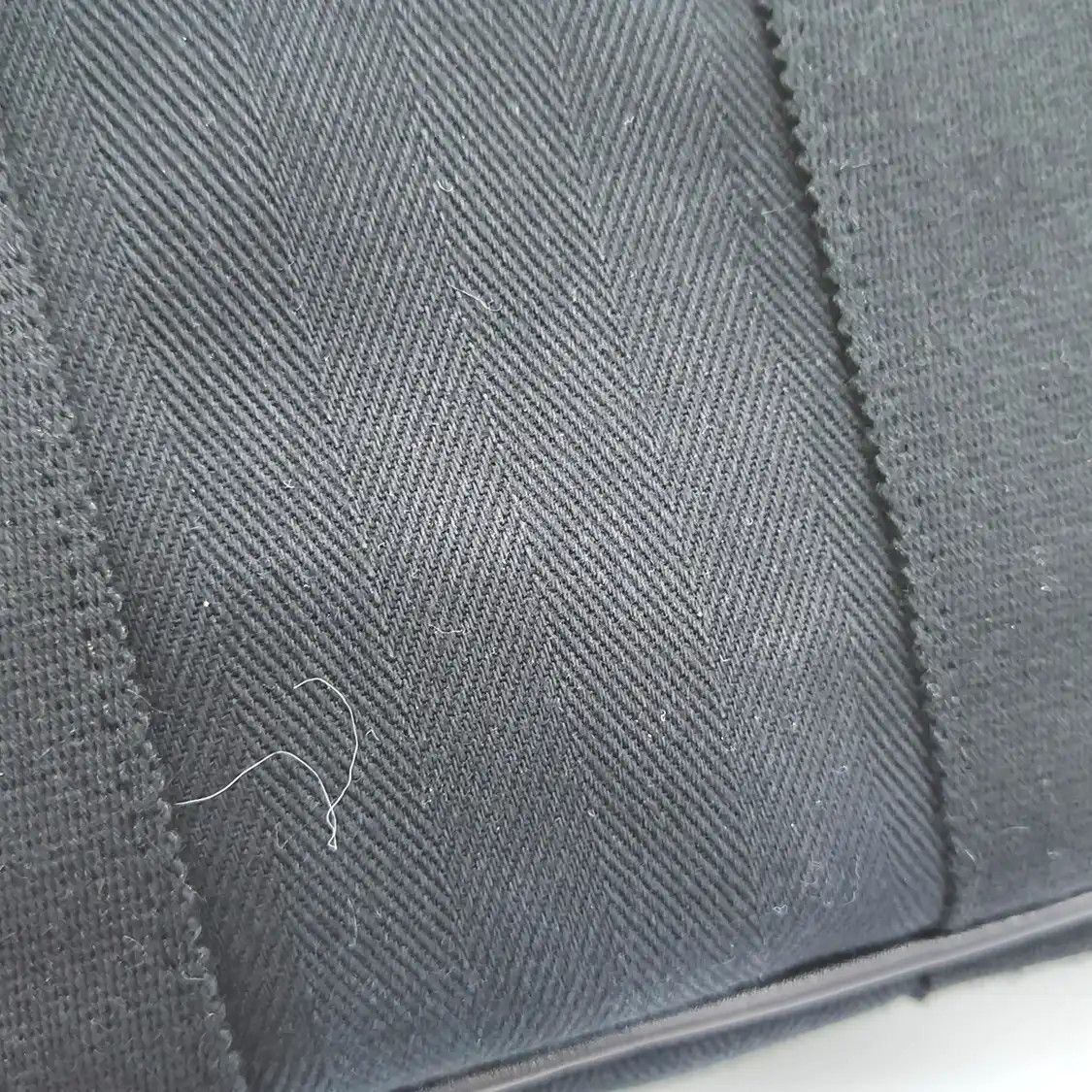 Hermes Hermes Valparaiso black canvas handbag silver hardware sub-pocket Size ONE SIZE - 12 Thumbnail