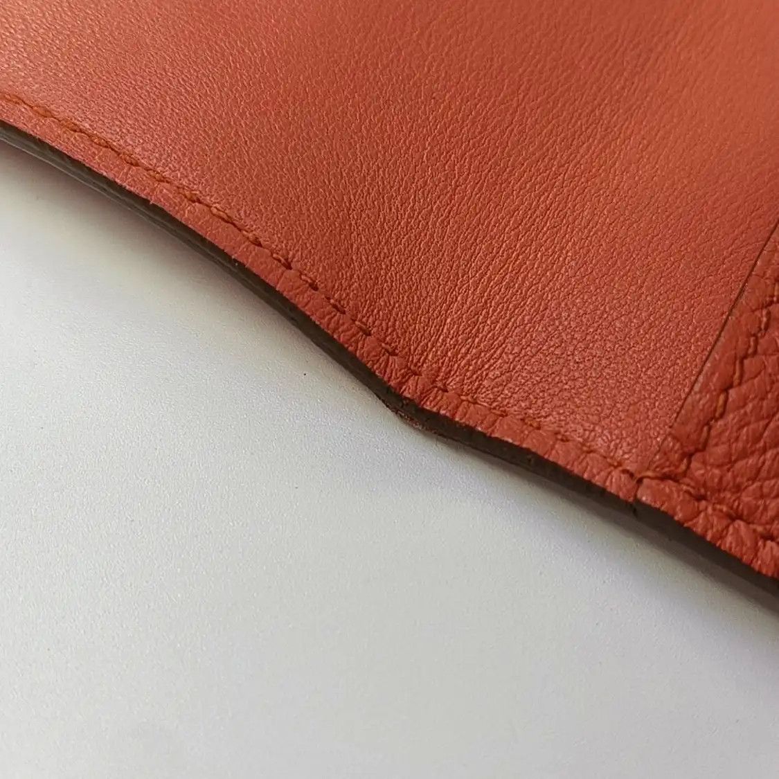 Hermes Hermes Dogon Large Rose Lobster Evercolor cowhide leather wallet silver hardware Size ONE SIZE - 12 Thumbnail