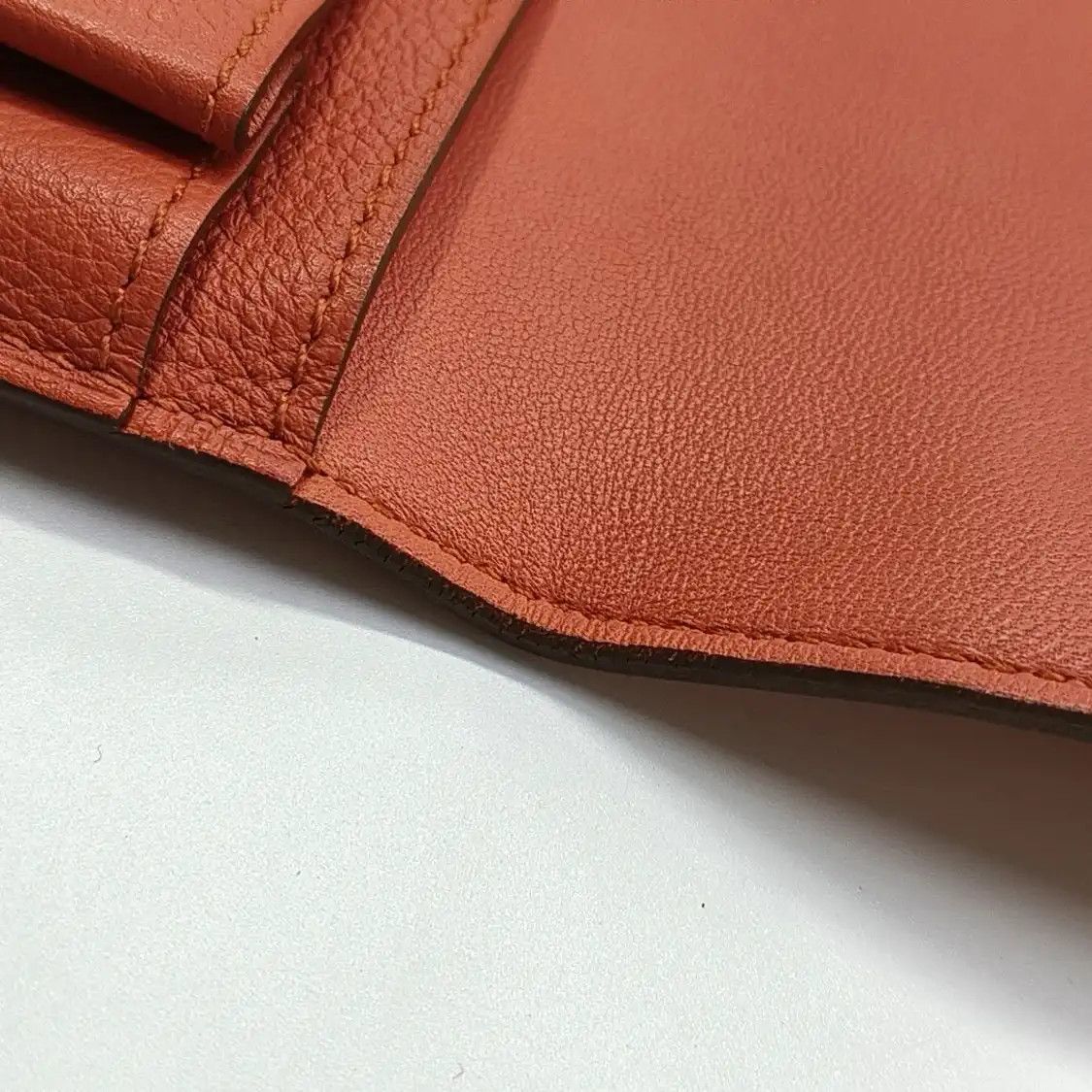 Hermes Hermes Dogon Large Rose Lobster Evercolor cowhide leather wallet silver hardware Size ONE SIZE - 9 Thumbnail